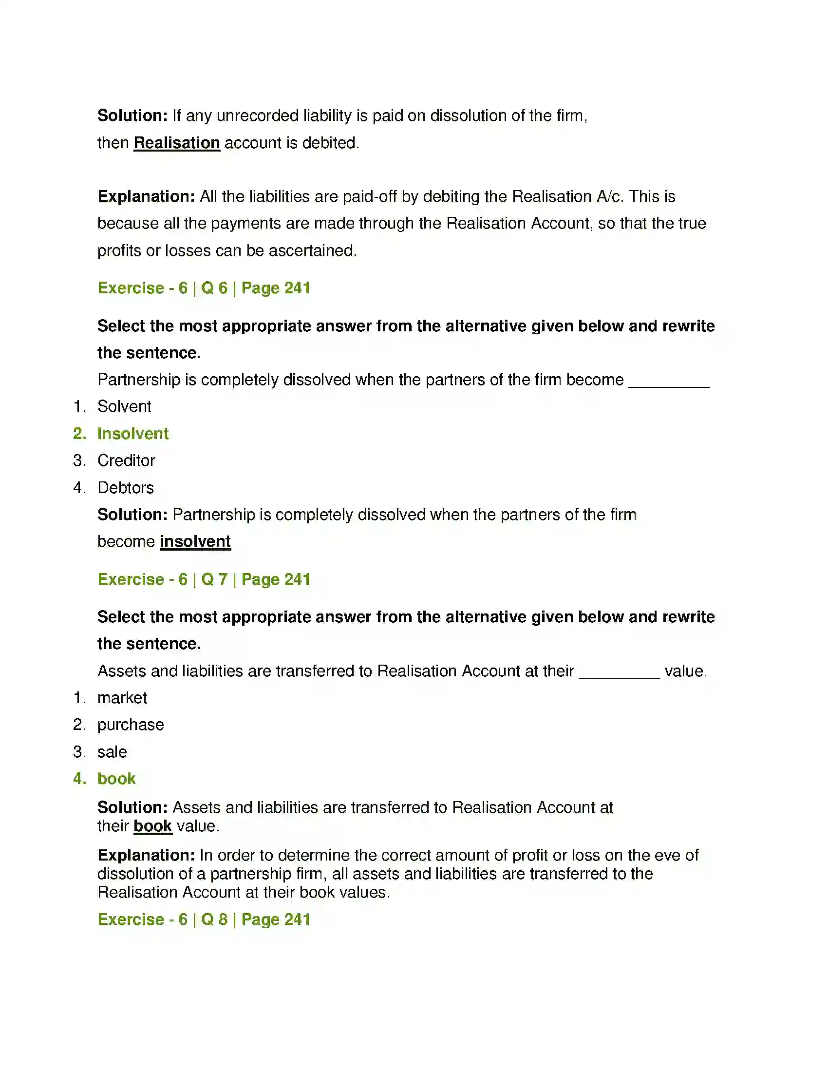 Maharashtra Board Class 12th Book Keeping & Accountancy Dissolution of Partnership Firm Solution 3