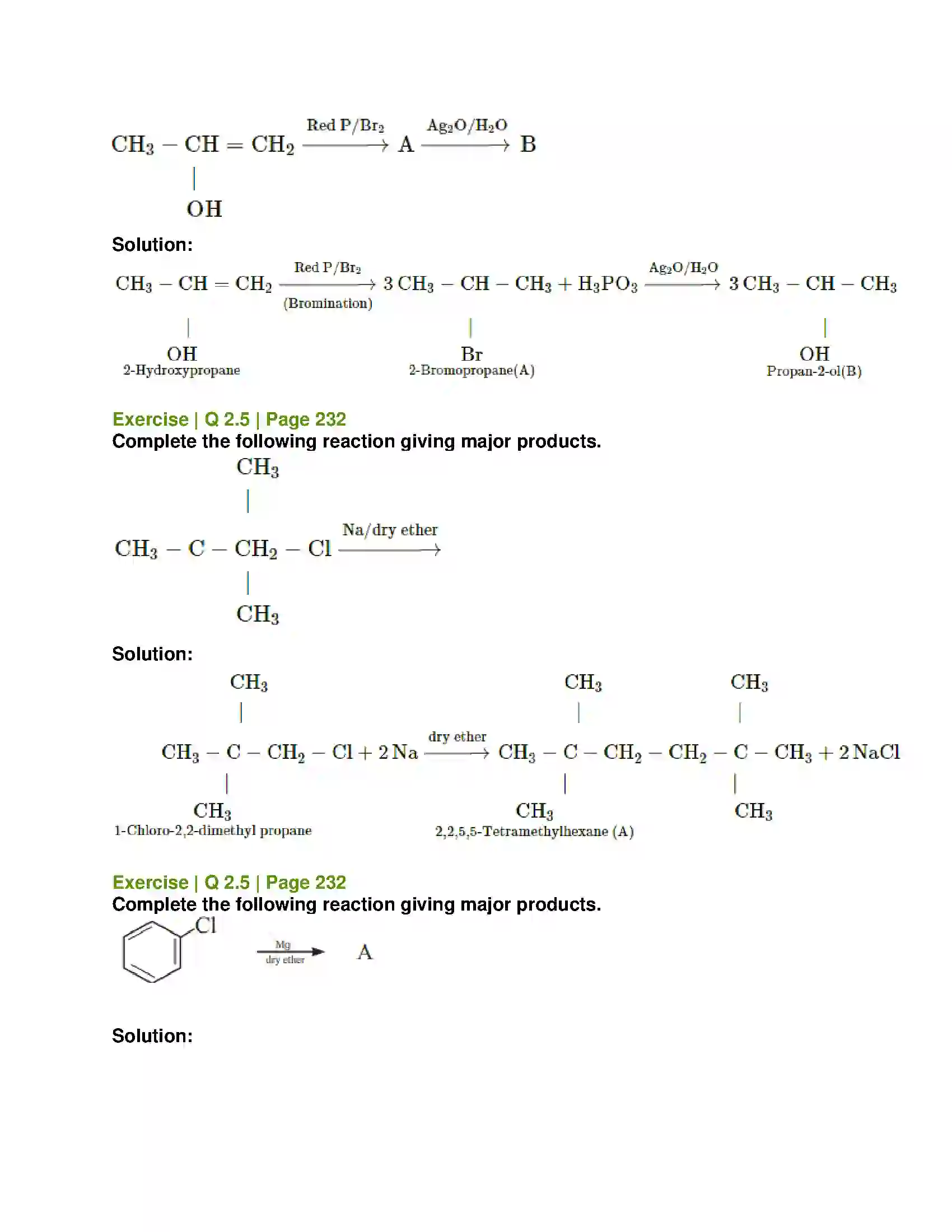 Maharashtra Board Class 12th Chemistry Halogen Derivatives Solution 10