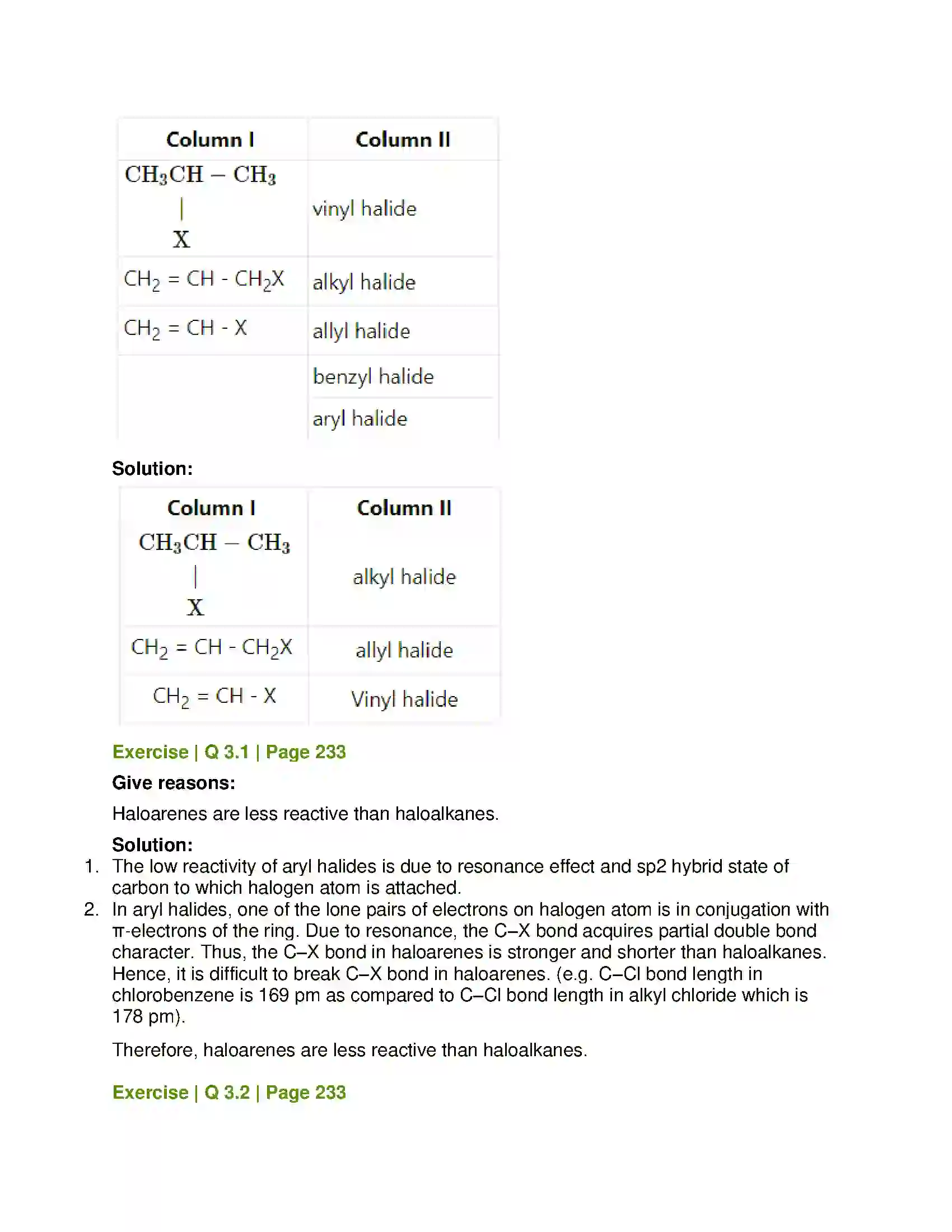 Maharashtra Board Class 12th Chemistry Halogen Derivatives Solution 12