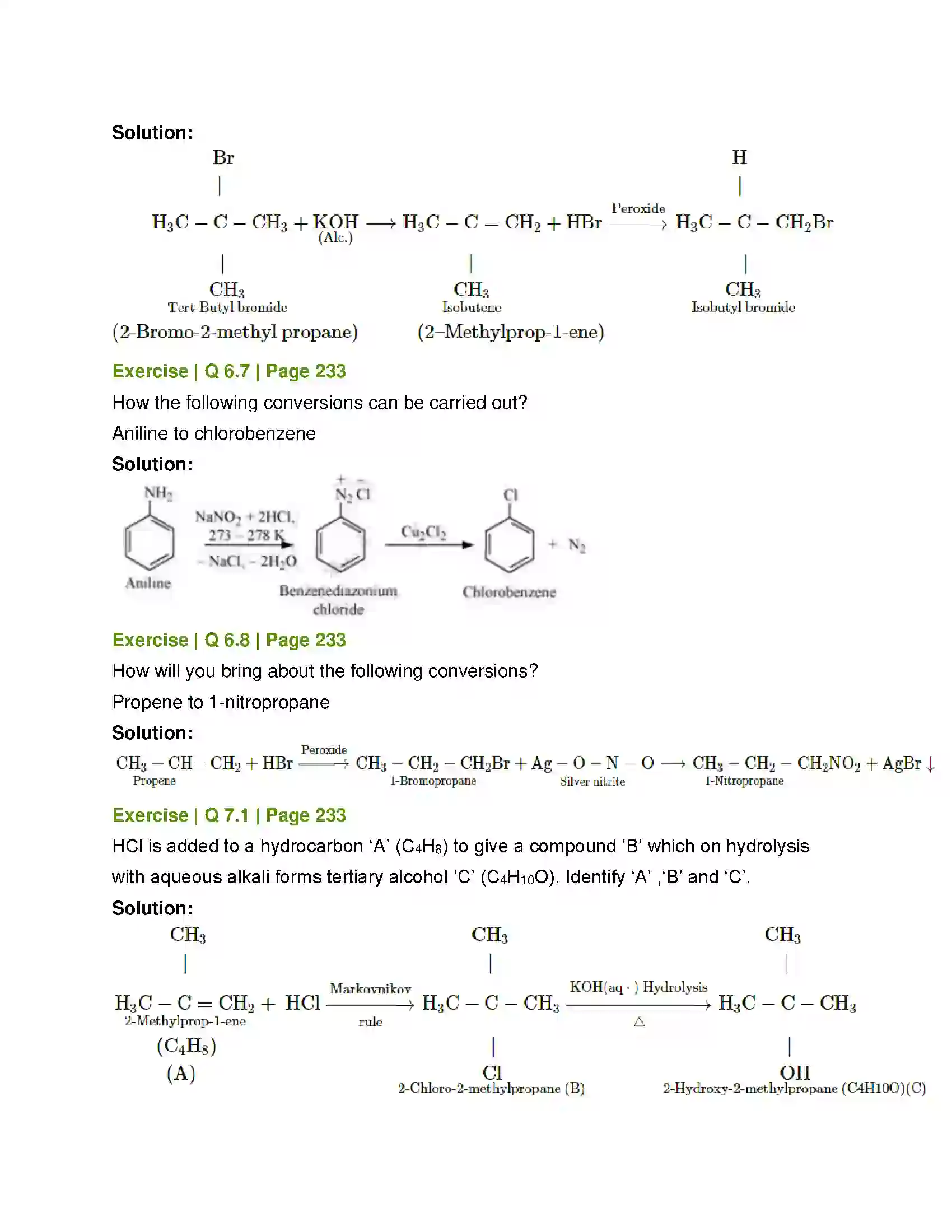Maharashtra Board Class 12th Chemistry Halogen Derivatives Solution 16