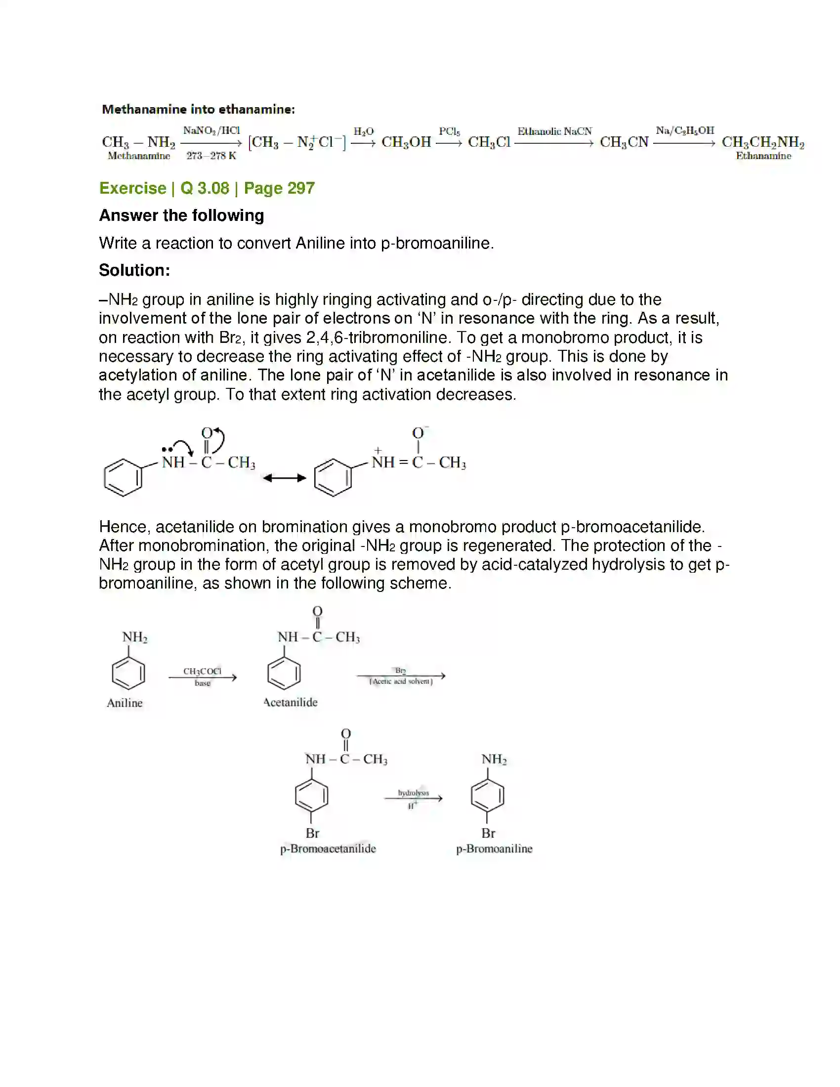Maharashtra Board Class 12th Chemistry Amines Solution 11