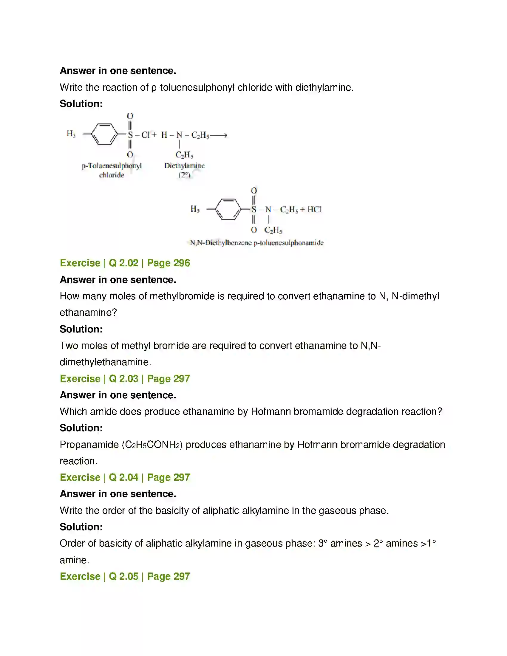 Maharashtra Board Class 12th Chemistry Amines Solution 4