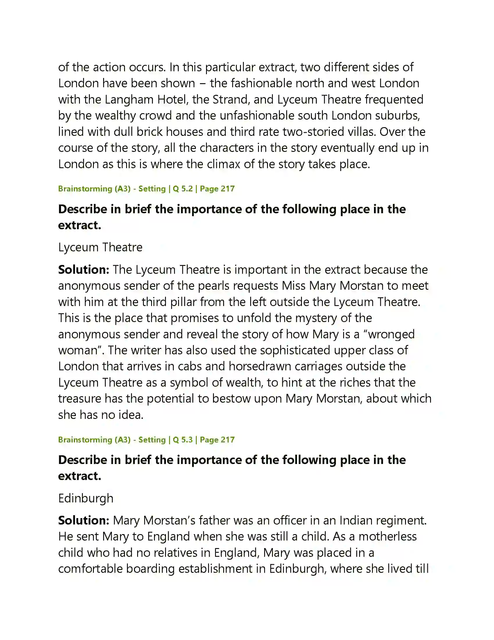 Maharashtra Board Class 12th English The Sign of Four Solution 15