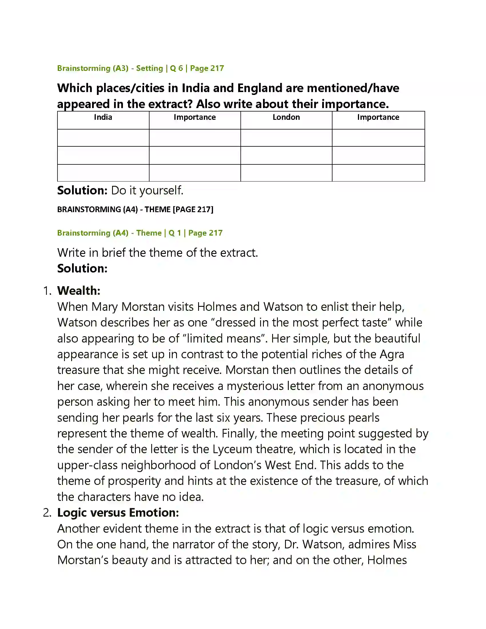 Maharashtra Board Class 12th English The Sign of Four Solution 17