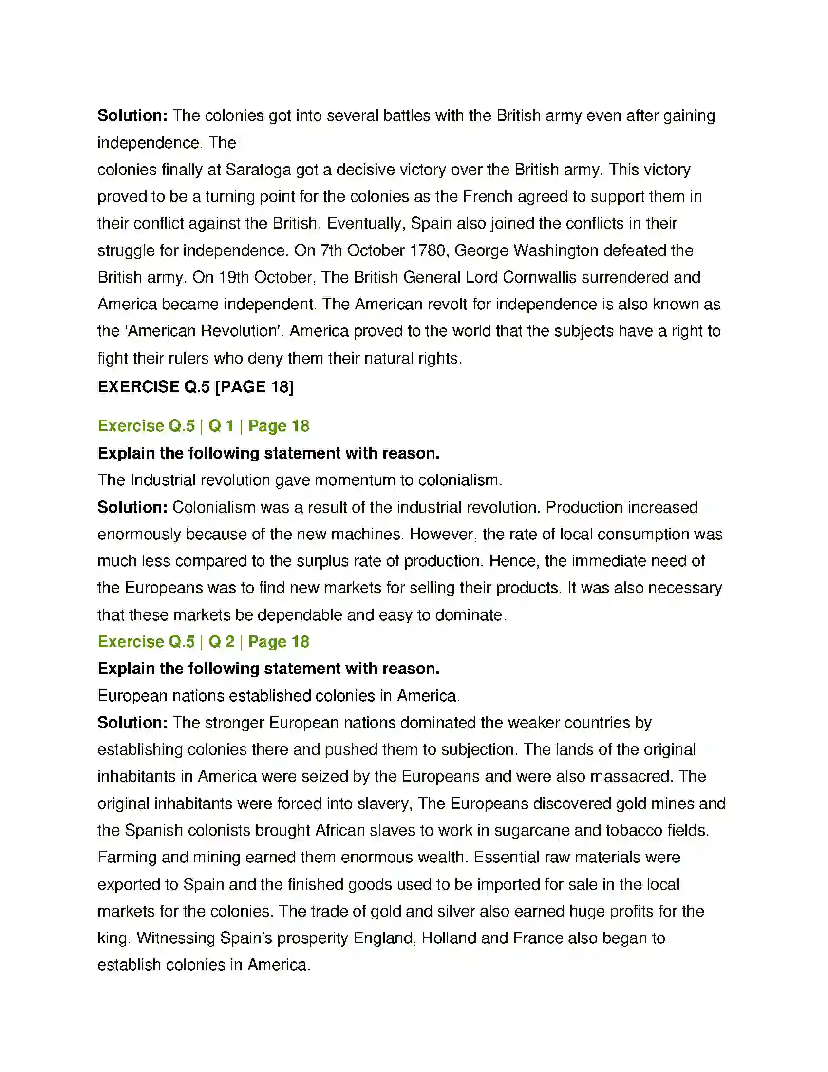 Maharashtra Board Class 12th History European Colonialism Solution 4