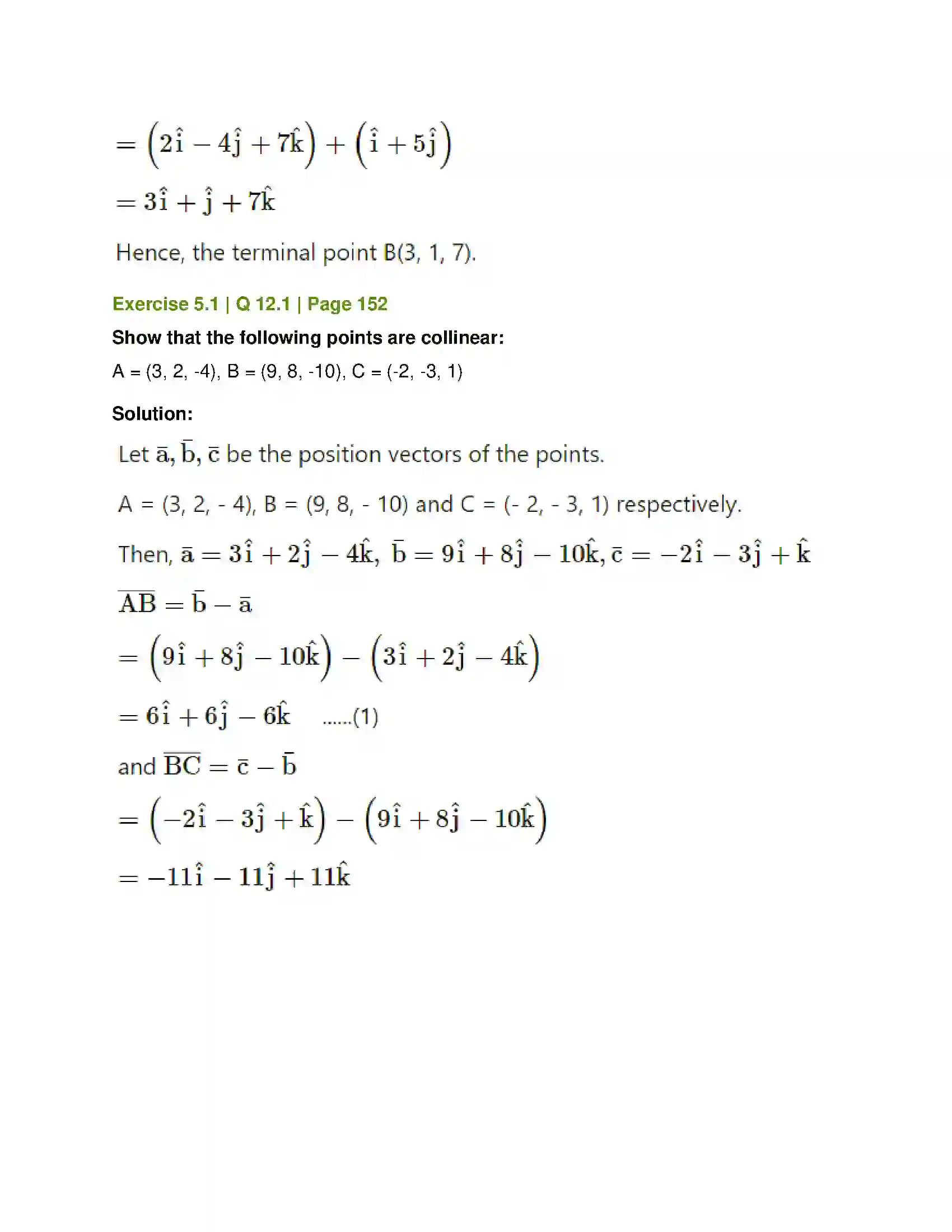 Maharashtra Board Class 12th Mathematics & Statistics-1 (Arts & Science) Vectors Solution 10