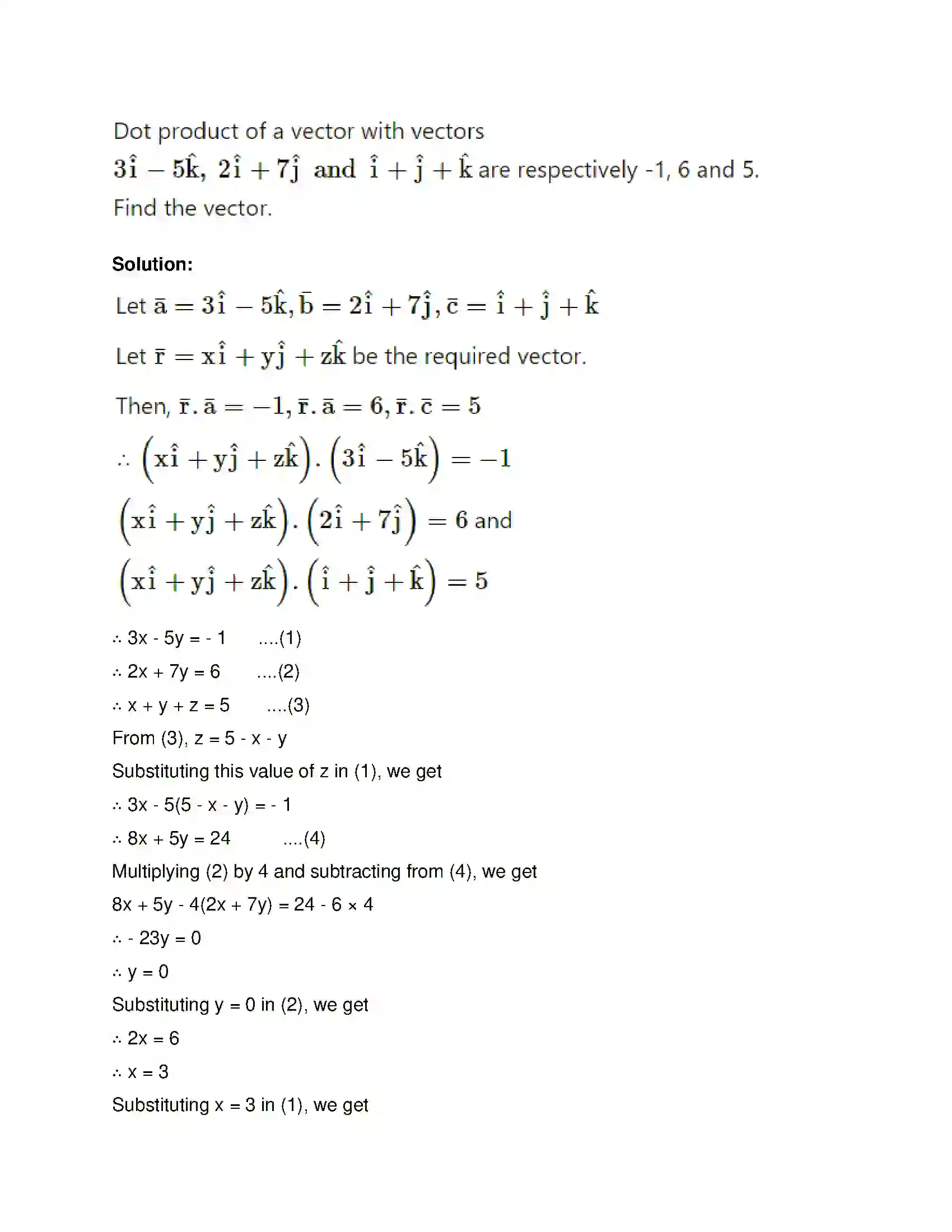 Maharashtra Board Class 12th Mathematics & Statistics-1 (Arts & Science) Vectors Solution 102