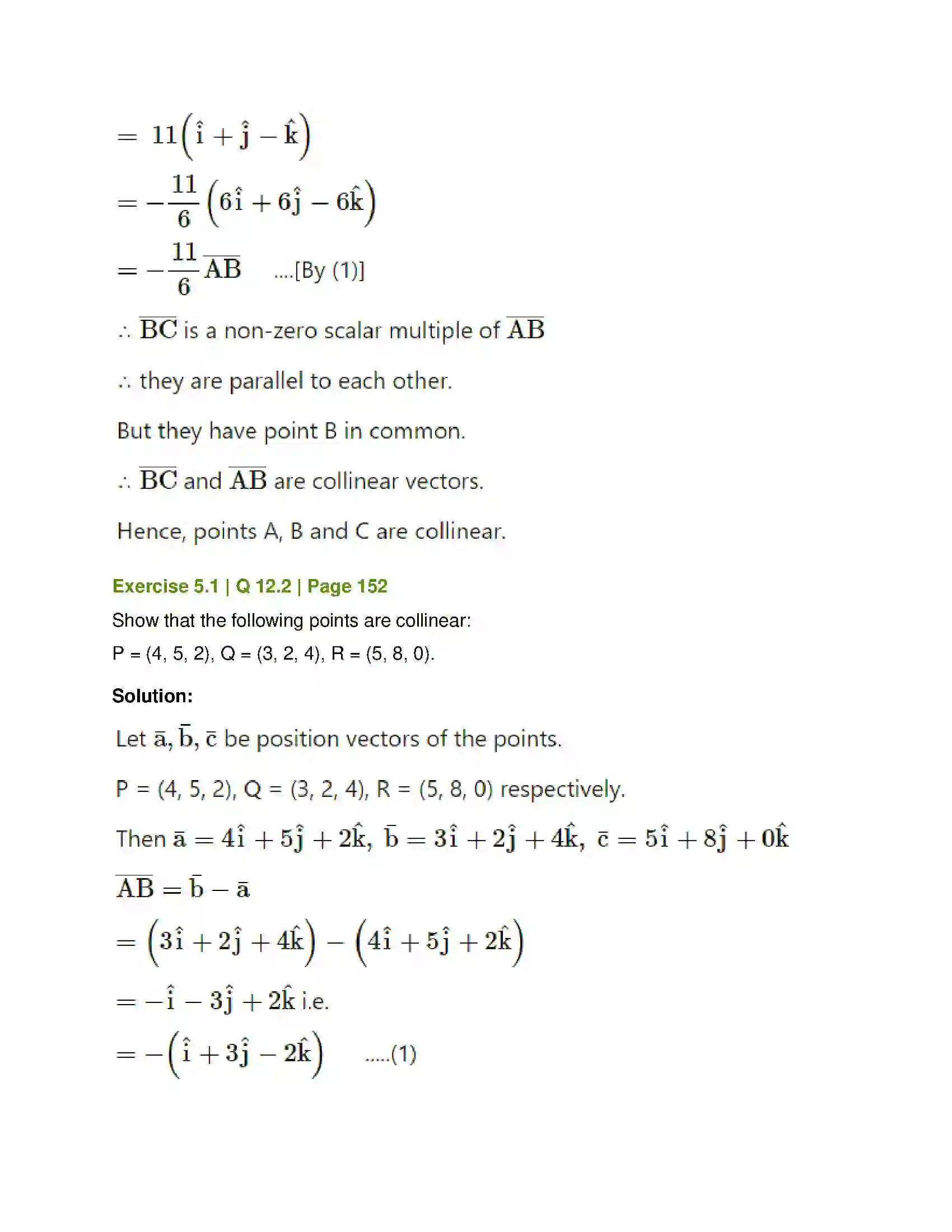 Maharashtra Board Class 12th Mathematics & Statistics-1 (Arts & Science) Vectors Solution 11