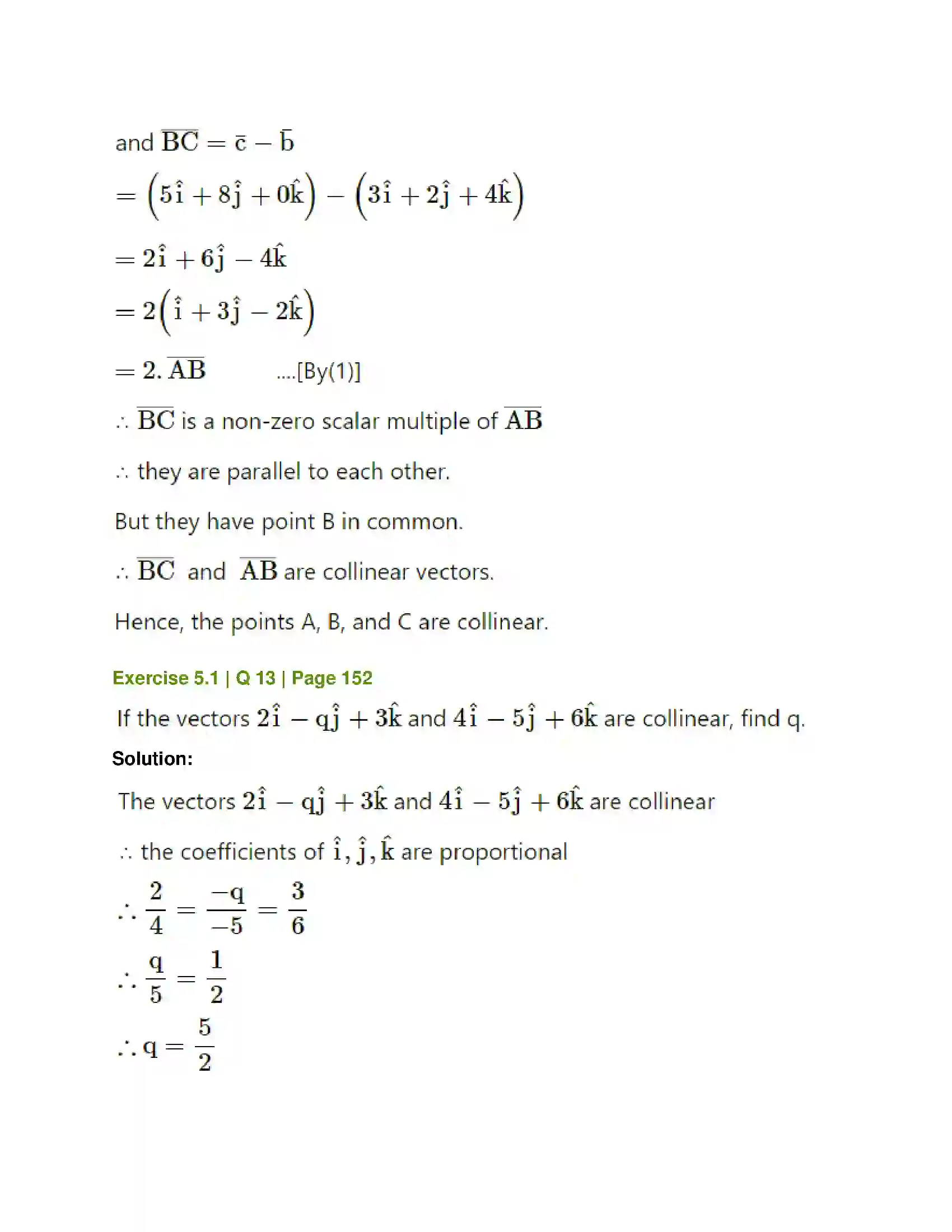 Maharashtra Board Class 12th Mathematics & Statistics-1 (Arts & Science) Vectors Solution 12
