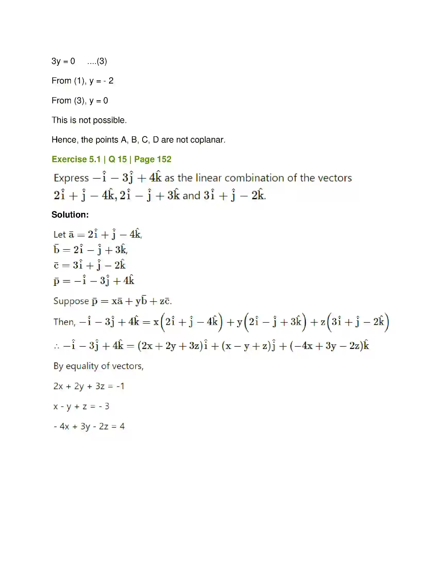 Maharashtra Board Class 12th Mathematics & Statistics-1 (Arts & Science) Vectors Solution 14