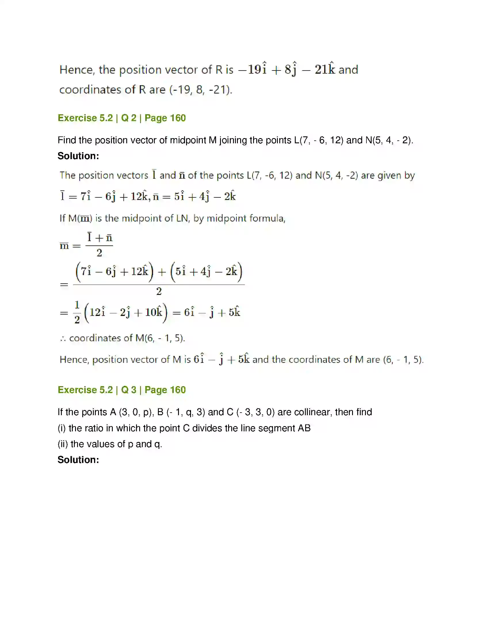 Maharashtra Board Class 12th Mathematics & Statistics-1 (Arts & Science) Vectors Solution 18
