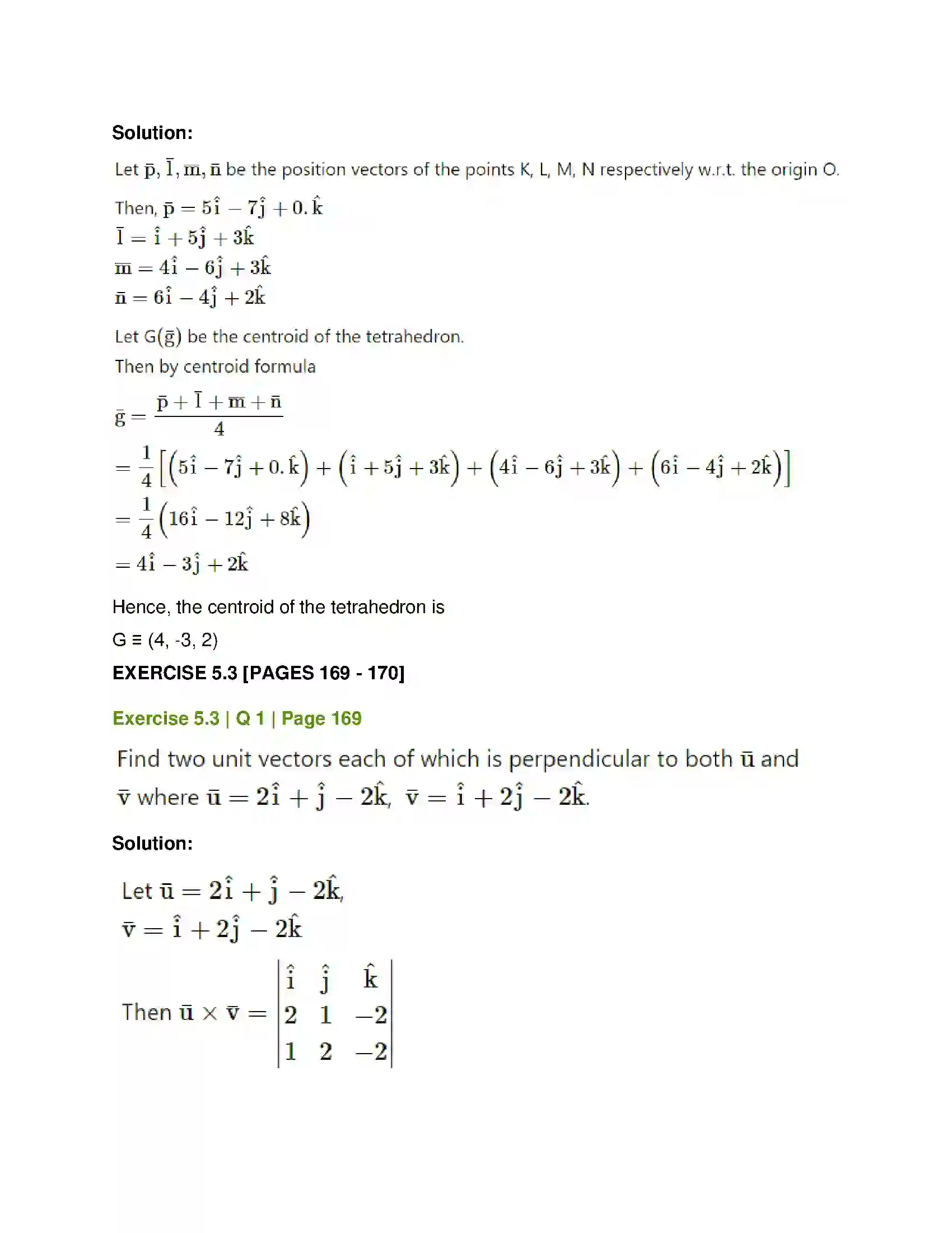 Maharashtra Board Class 12th Mathematics & Statistics-1 (Arts & Science) Vectors Solution 31