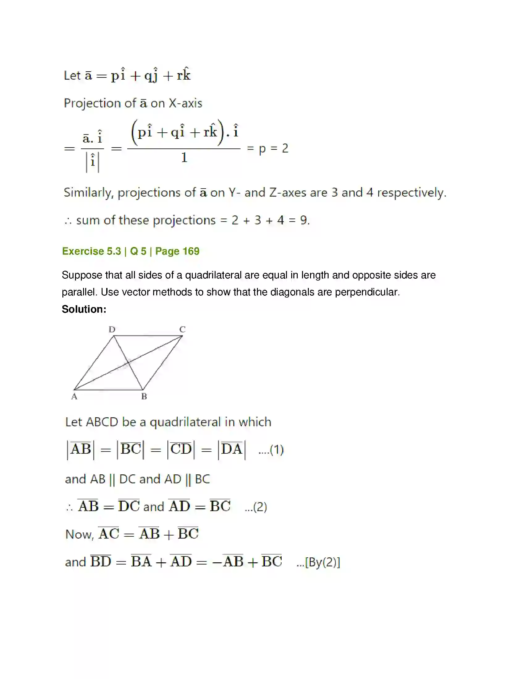 Maharashtra Board Class 12th Mathematics & Statistics-1 (Arts & Science) Vectors Solution 35