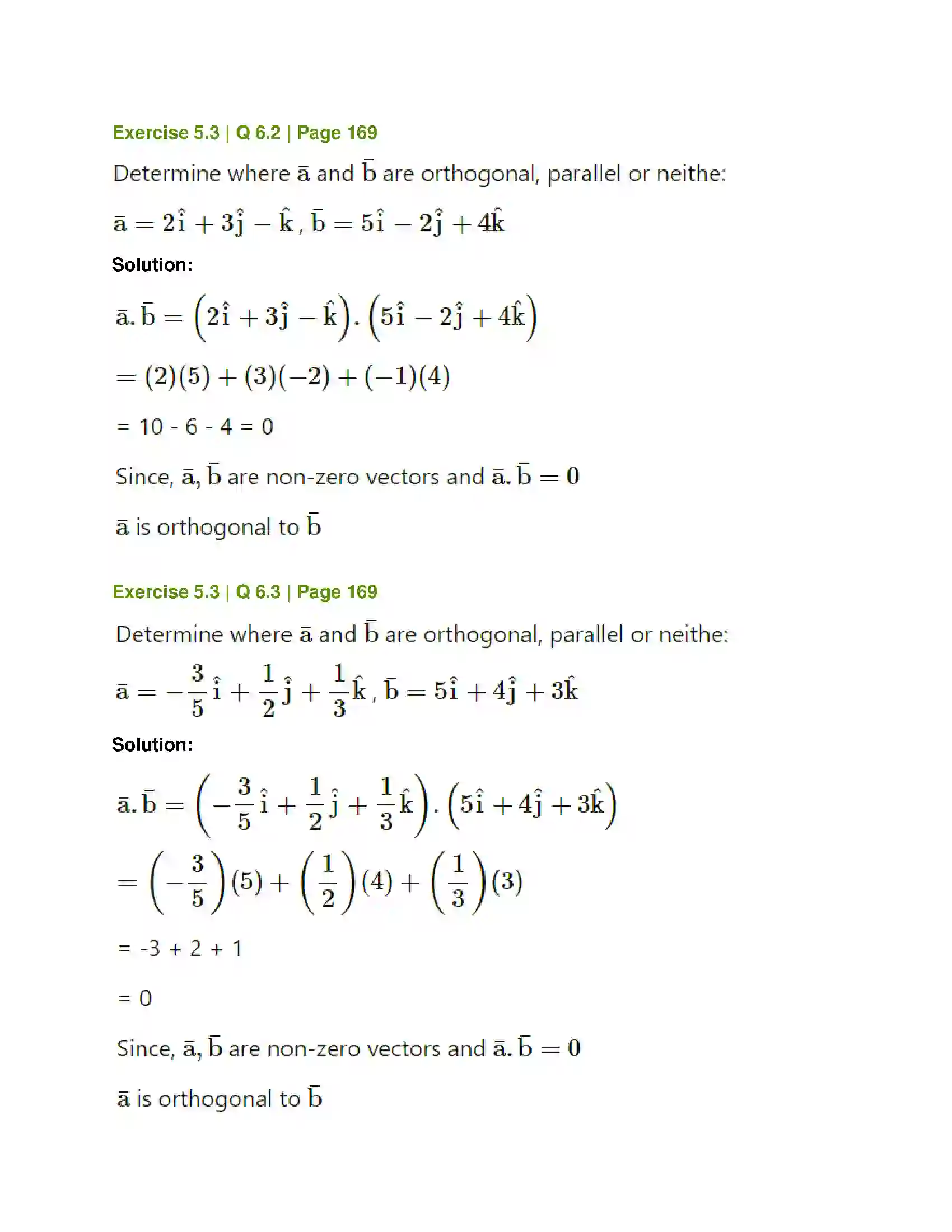 Maharashtra Board Class 12th Mathematics & Statistics-1 (Arts & Science) Vectors Solution 37
