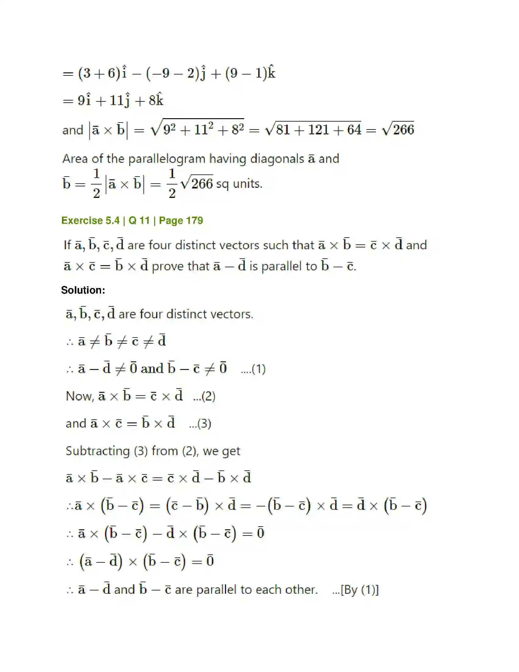 Maharashtra Board Class 12th Mathematics & Statistics-1 (Arts & Science) Vectors Solution 57