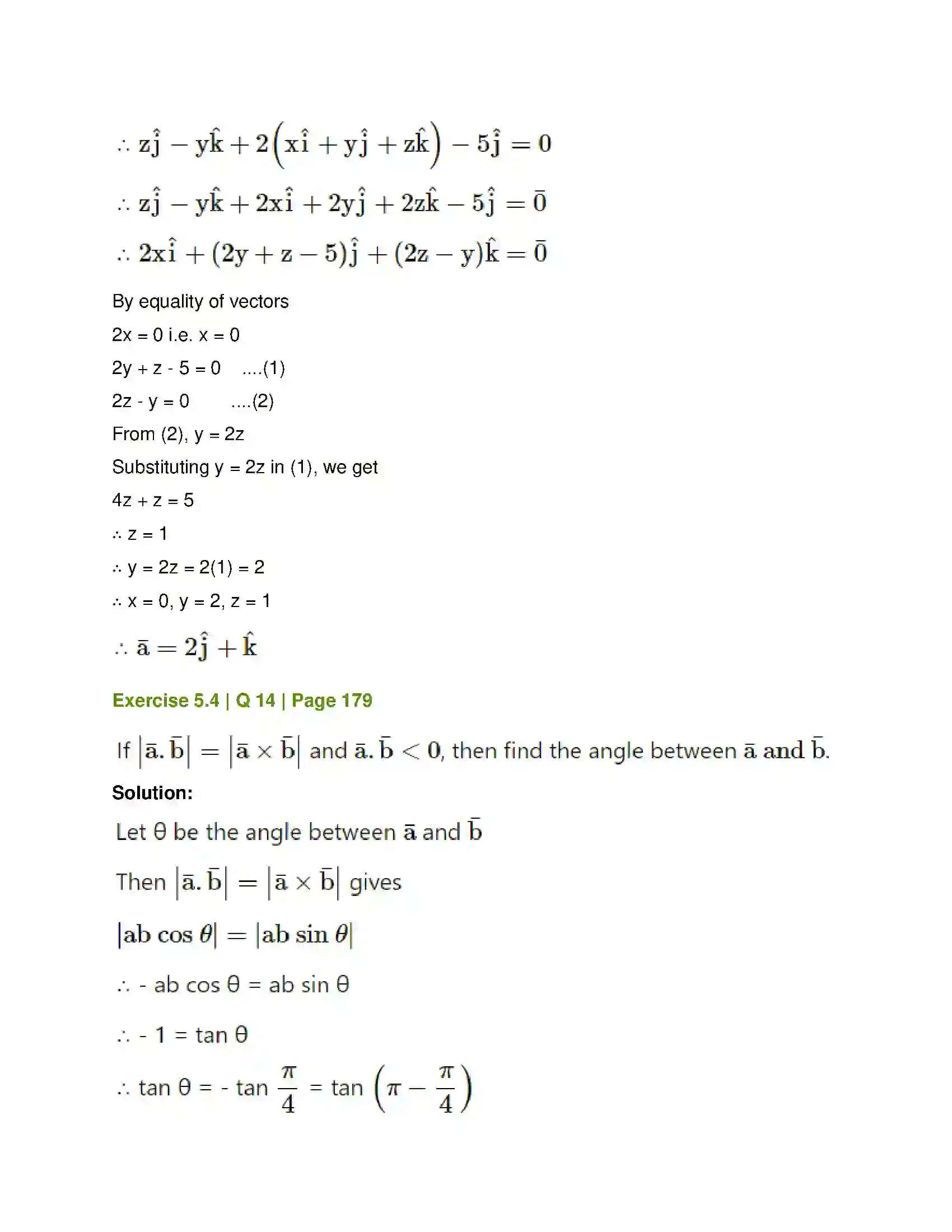 Maharashtra Board Class 12th Mathematics & Statistics-1 (Arts & Science) Vectors Solution 60