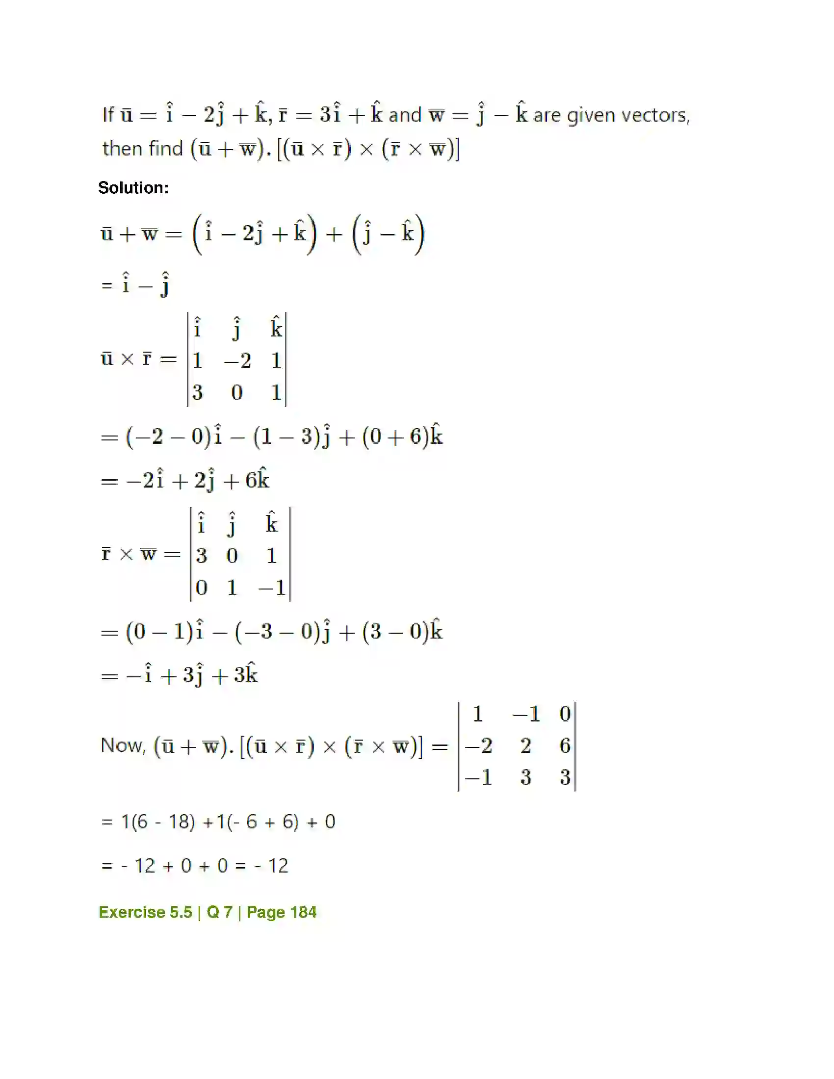 Maharashtra Board Class 12th Mathematics & Statistics-1 (Arts & Science) Vectors Solution 71