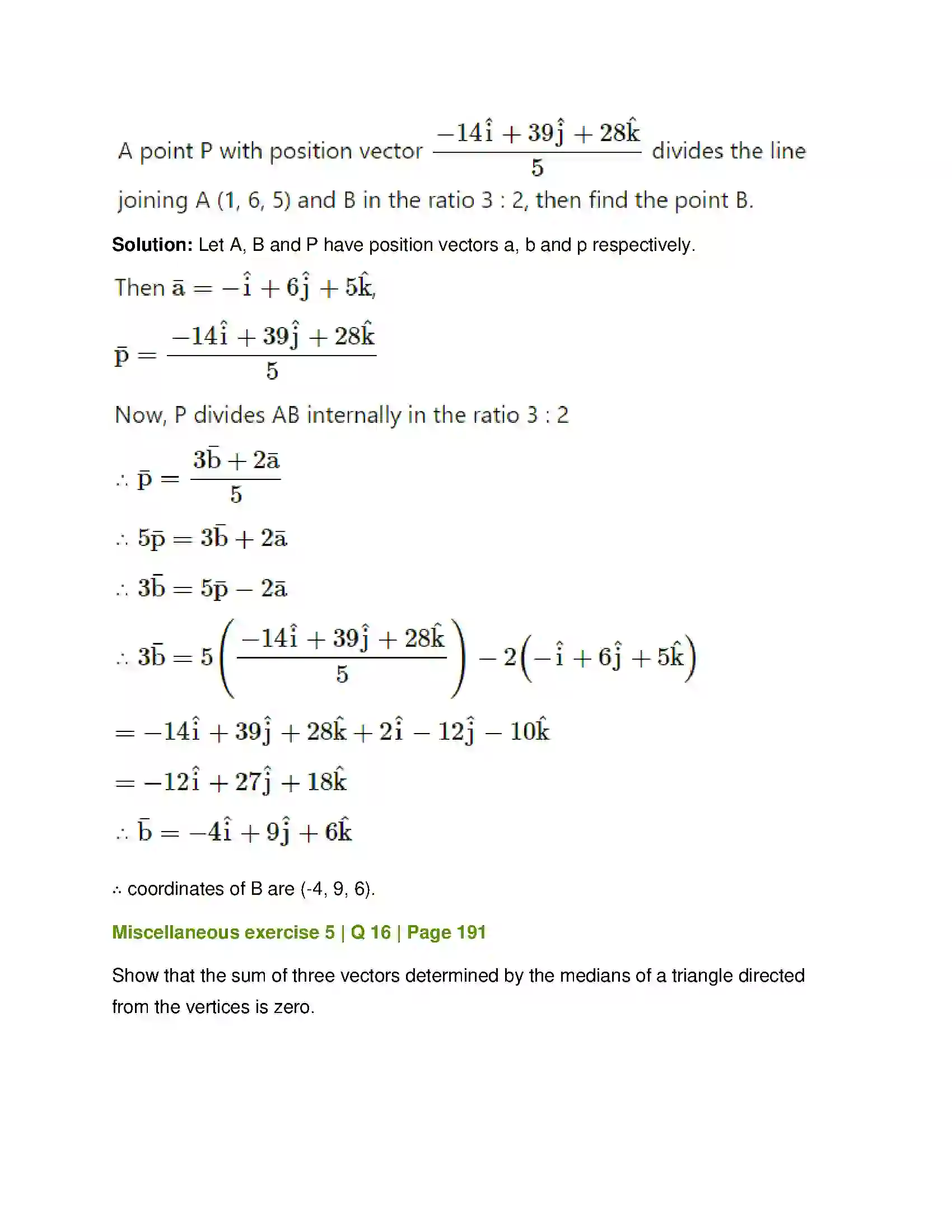 Maharashtra Board Class 12th Mathematics & Statistics-1 (Arts & Science) Vectors Solution 96