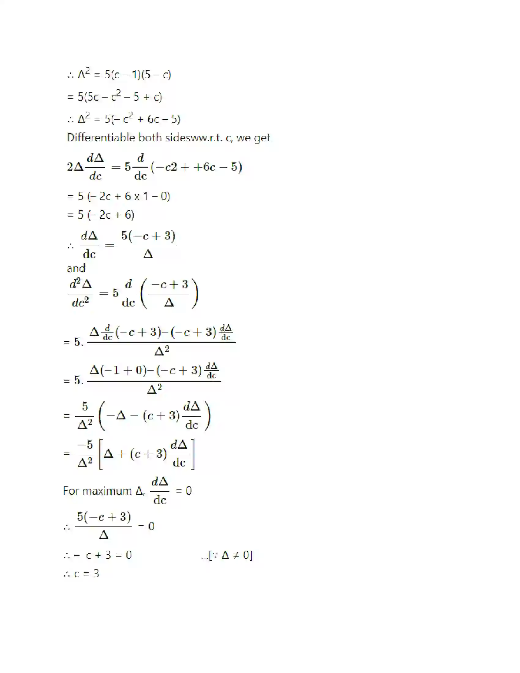 Maharashtra Board Class 12th Mathematics & Statistics-2 (Arts & Science) Applications of Derivatives Solution 101