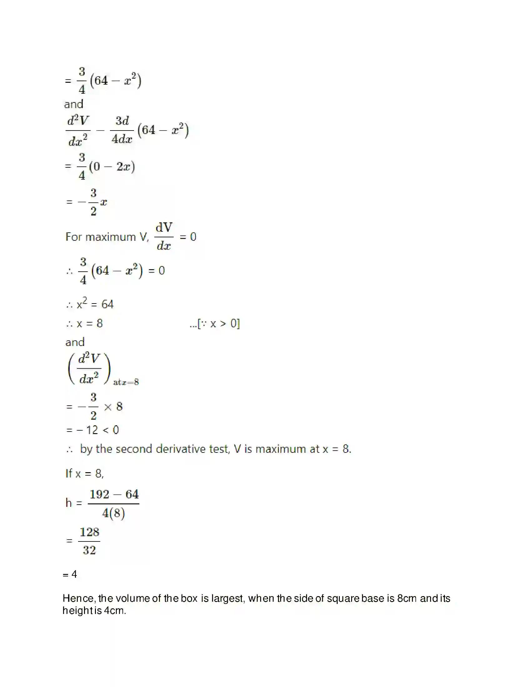 Maharashtra Board Class 12th Mathematics & Statistics-2 (Arts & Science) Applications of Derivatives Solution 103