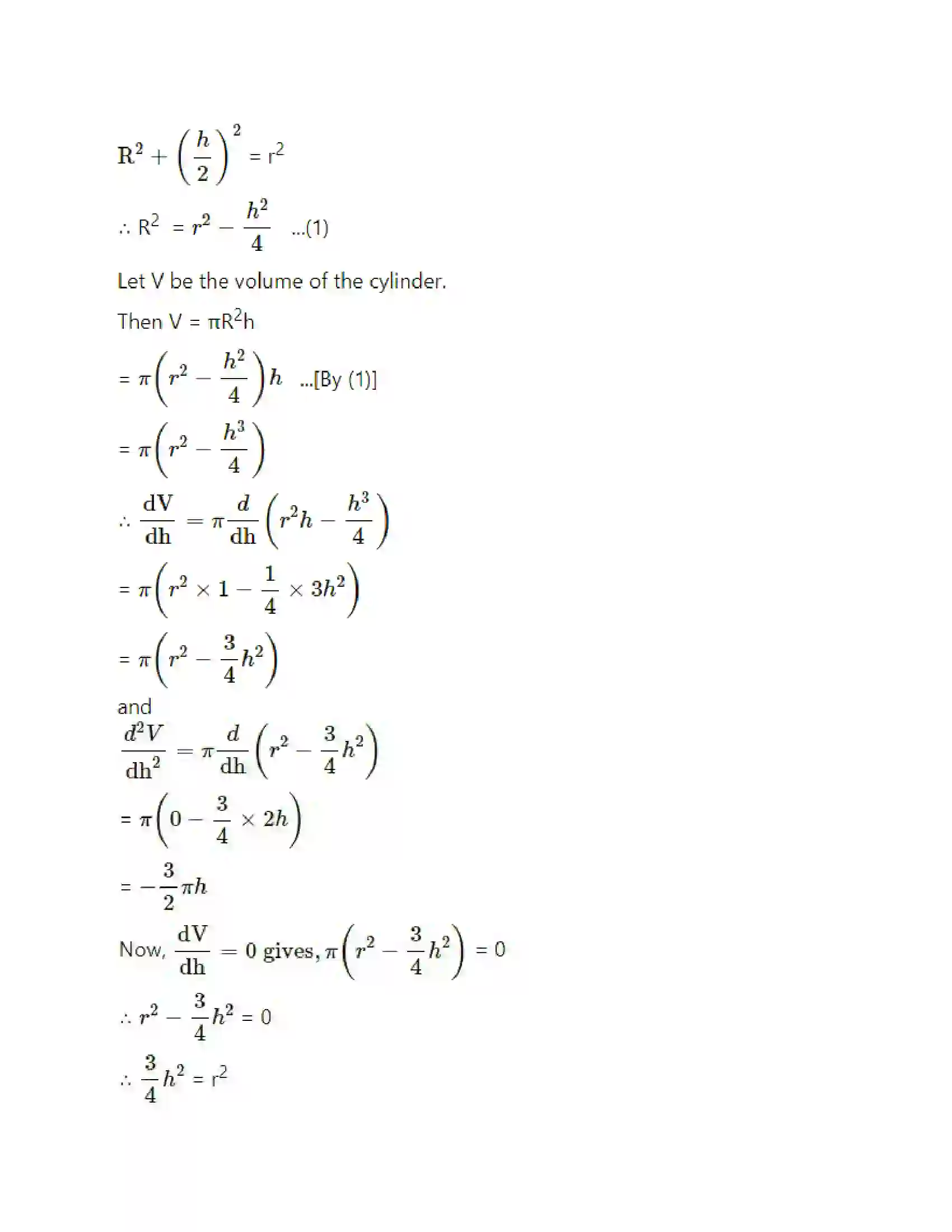 Maharashtra Board Class 12th Mathematics & Statistics-2 (Arts & Science) Applications of Derivatives Solution 109