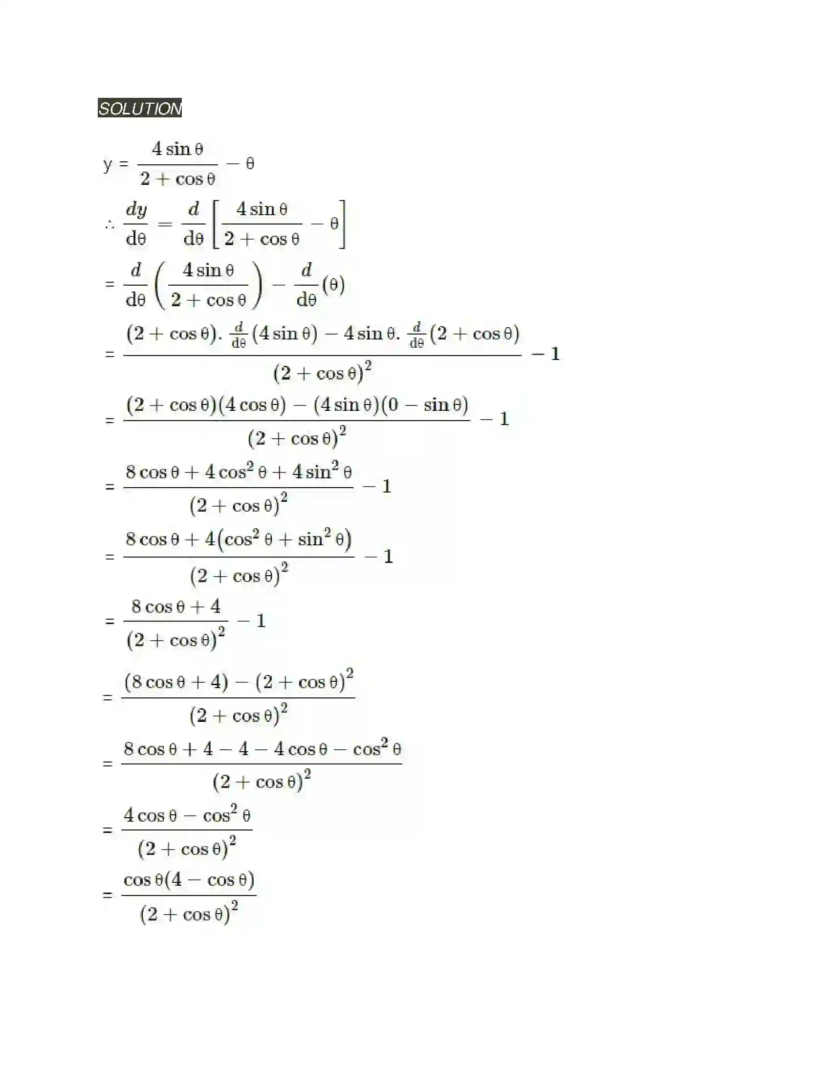 Maharashtra Board Class 12th Mathematics & Statistics-2 (Arts & Science) Applications of Derivatives Solution 112