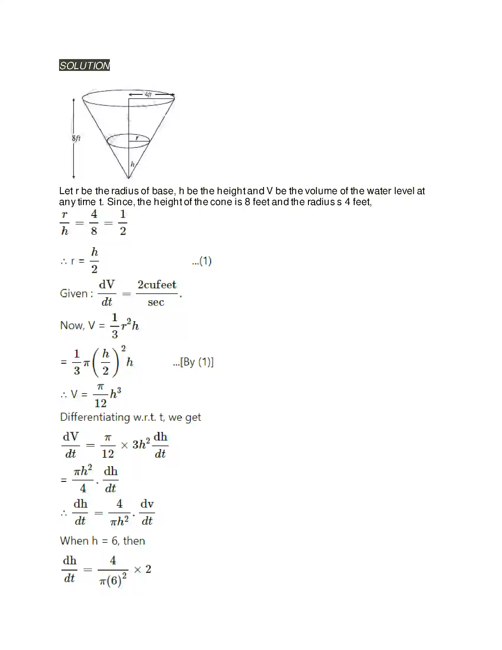Maharashtra Board Class 12th Mathematics & Statistics-2 (Arts & Science) Applications of Derivatives Solution 123