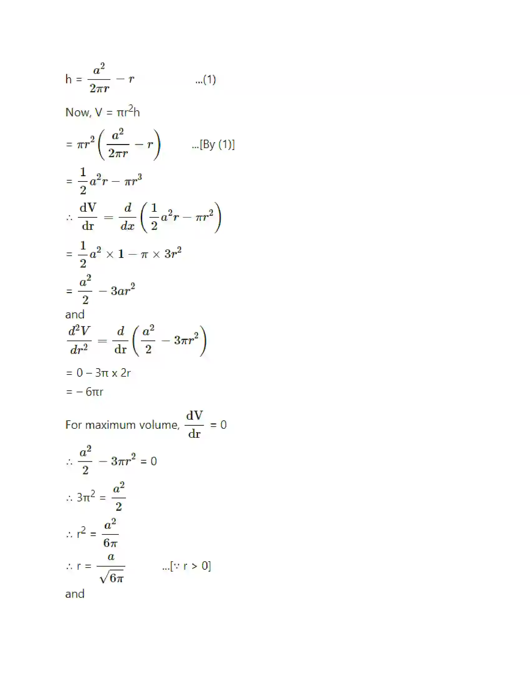 Maharashtra Board Class 12th Mathematics & Statistics-2 (Arts & Science) Applications of Derivatives Solution 137