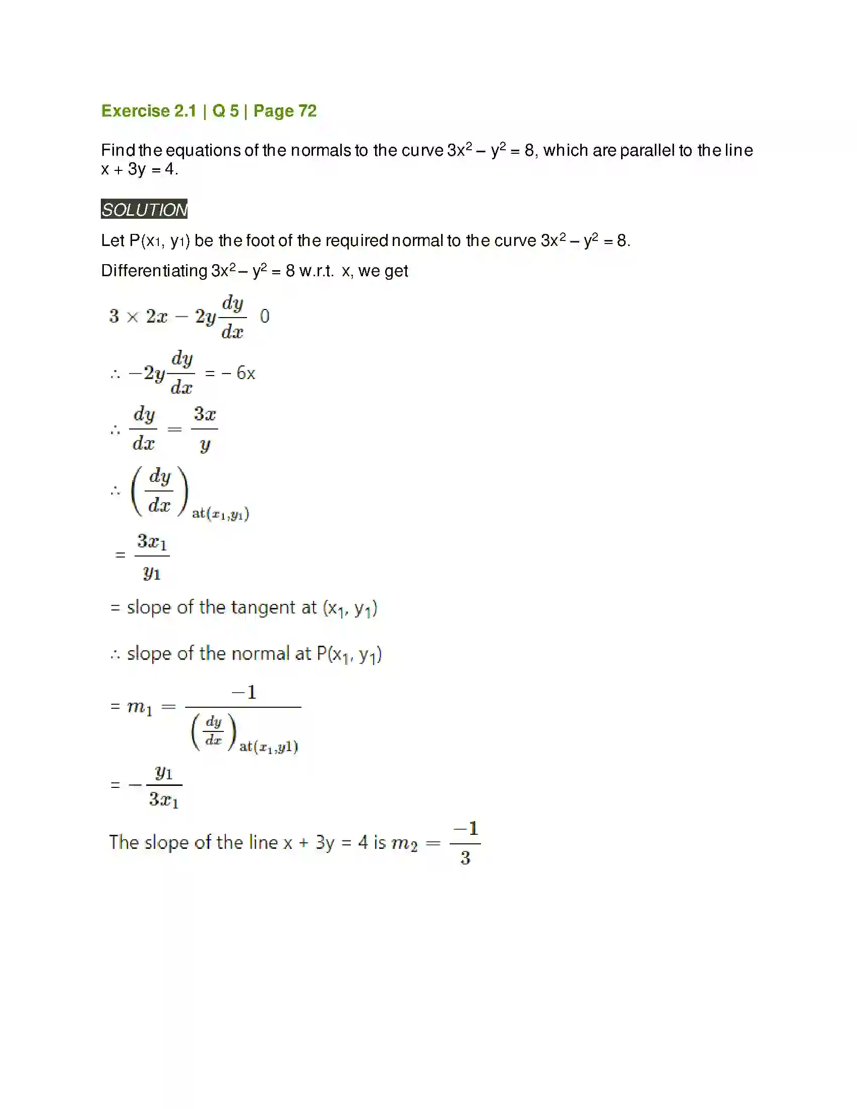 Maharashtra Board Class 12th Mathematics & Statistics-2 (Arts & Science) Applications of Derivatives Solution 16