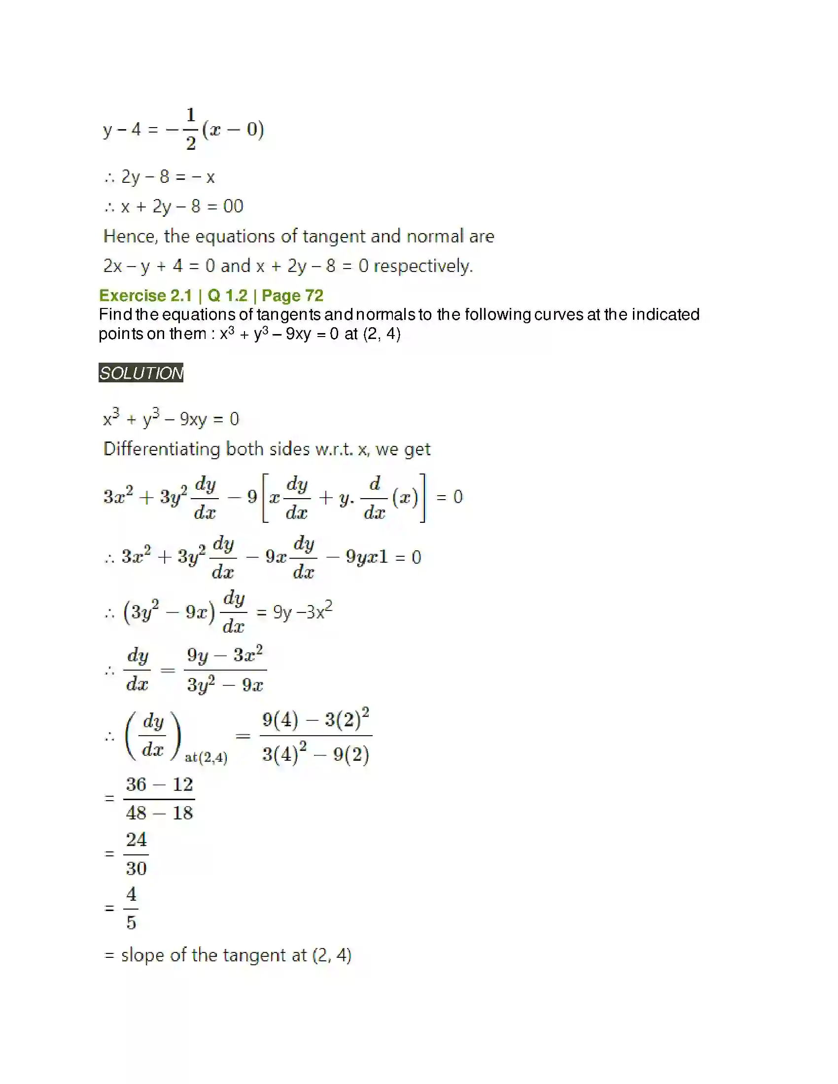 Maharashtra Board Class 12th Mathematics & Statistics-2 (Arts & Science) Applications of Derivatives Solution 2