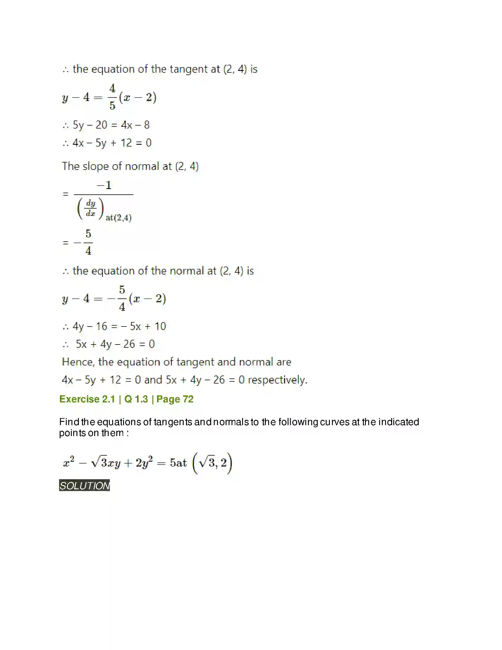 Maharashtra Board Class 12th Mathematics & Statistics-2 (Arts & Science) Applications of Derivatives Solution 3