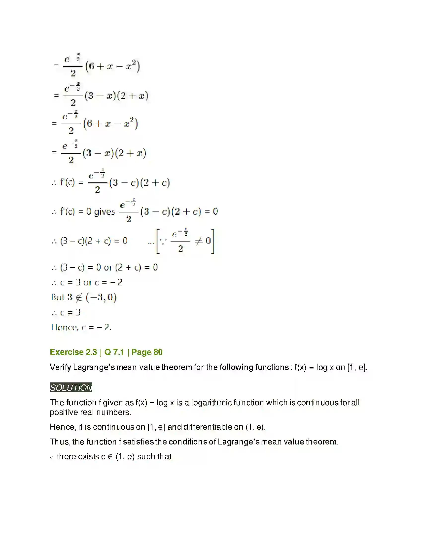 Maharashtra Board Class 12th Mathematics & Statistics-2 (Arts & Science) Applications of Derivatives Solution 57