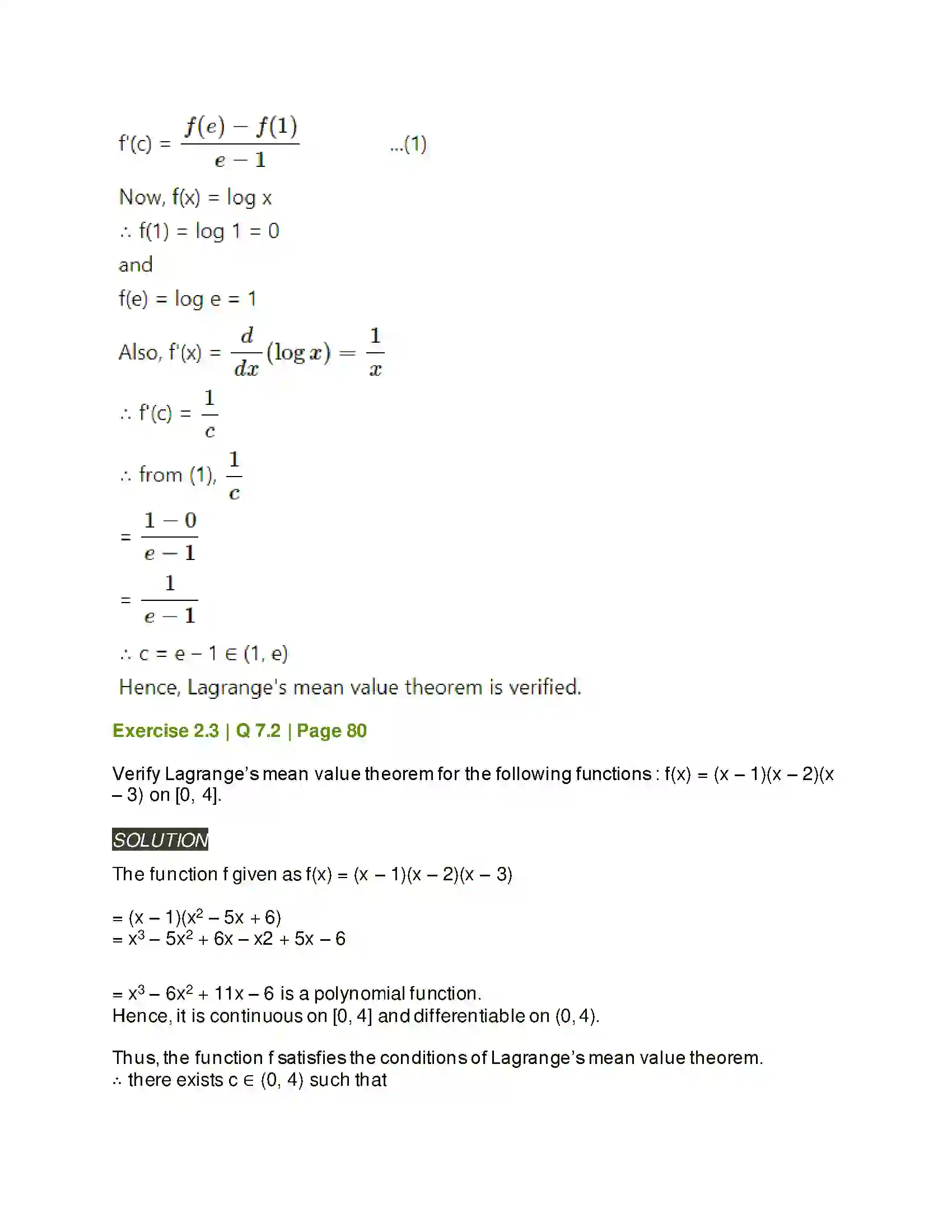 Maharashtra Board Class 12th Mathematics & Statistics-2 (Arts & Science) Applications of Derivatives Solution 58