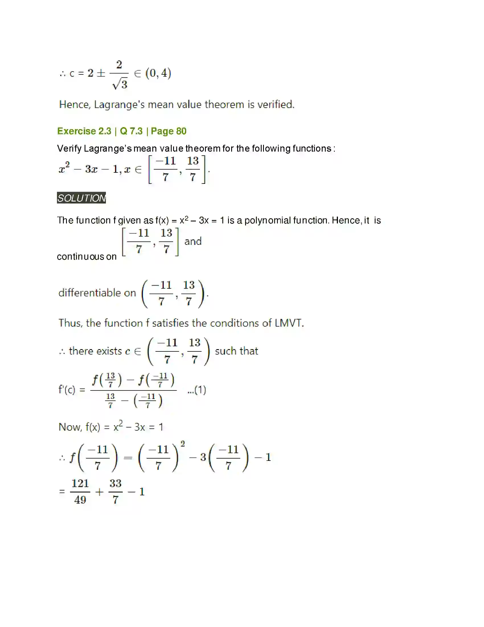 Maharashtra Board Class 12th Mathematics & Statistics-2 (Arts & Science) Applications of Derivatives Solution 60