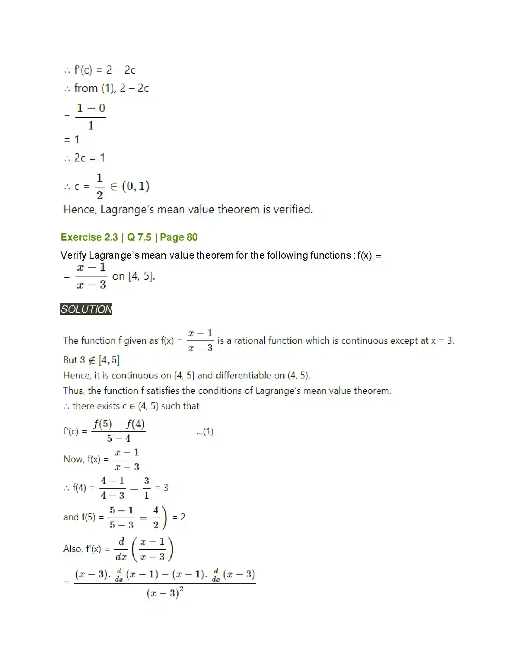 Maharashtra Board Class 12th Mathematics & Statistics-2 (Arts & Science) Applications of Derivatives Solution 63