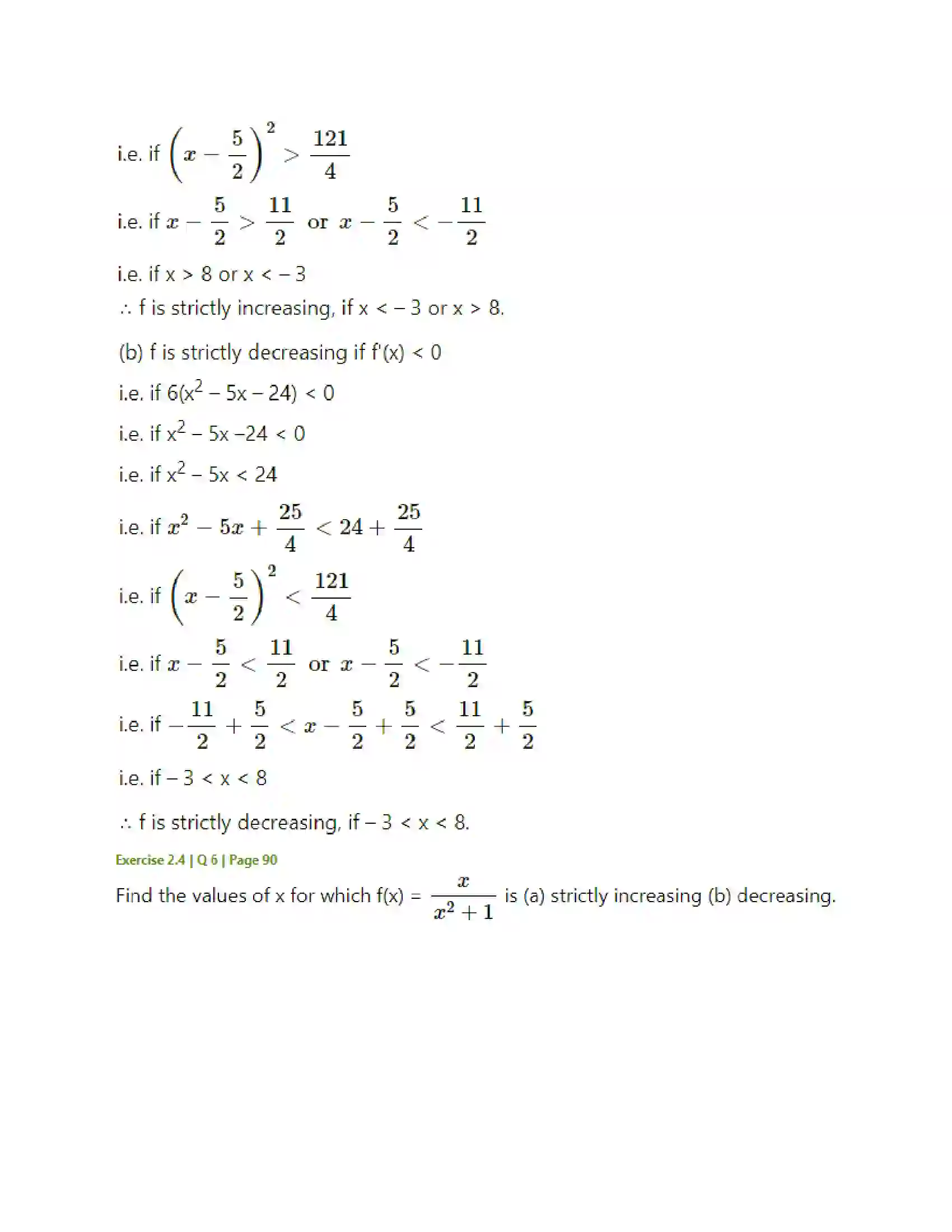 Maharashtra Board Class 12th Mathematics & Statistics-2 (Arts & Science) Applications of Derivatives Solution 74