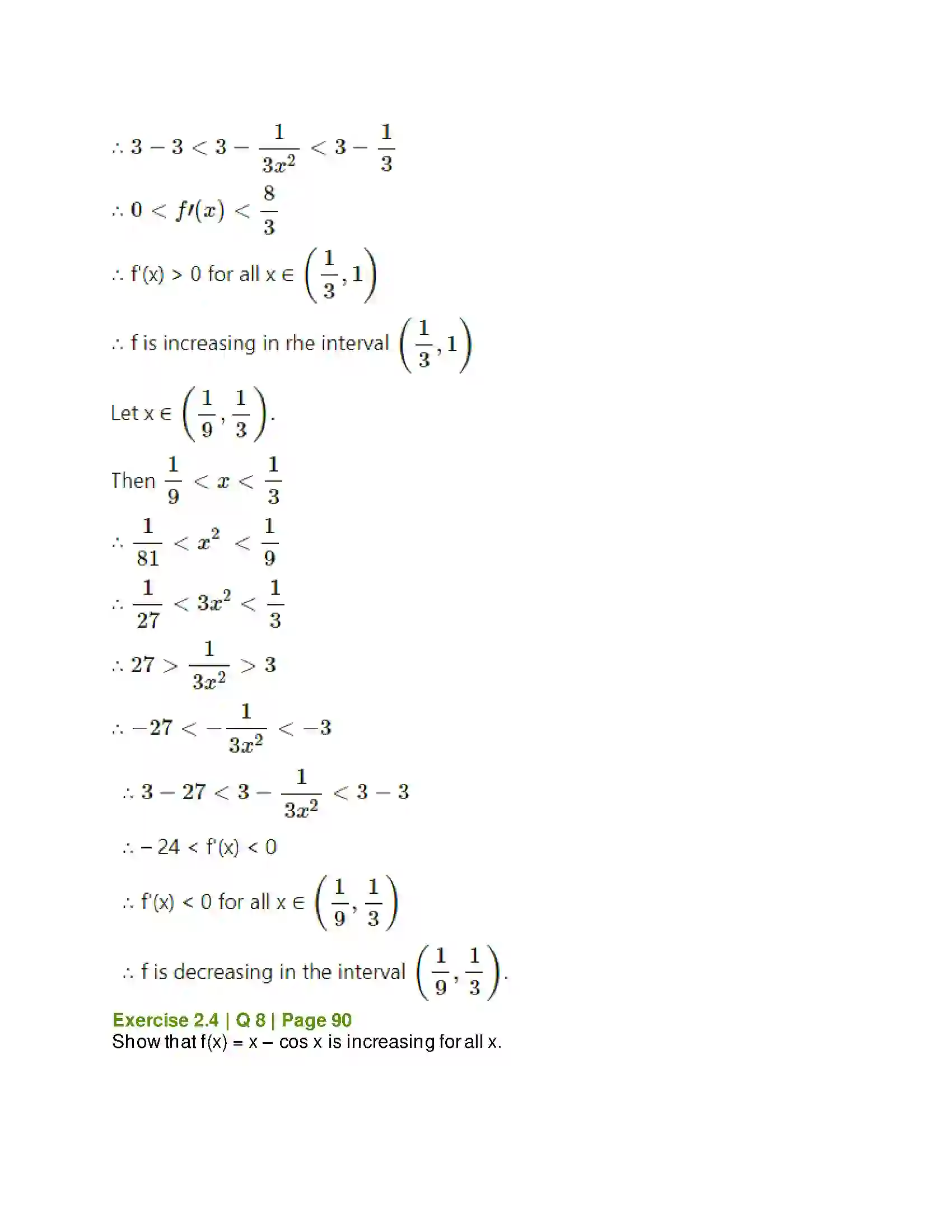 Maharashtra Board Class 12th Mathematics & Statistics-2 (Arts & Science) Applications of Derivatives Solution 77