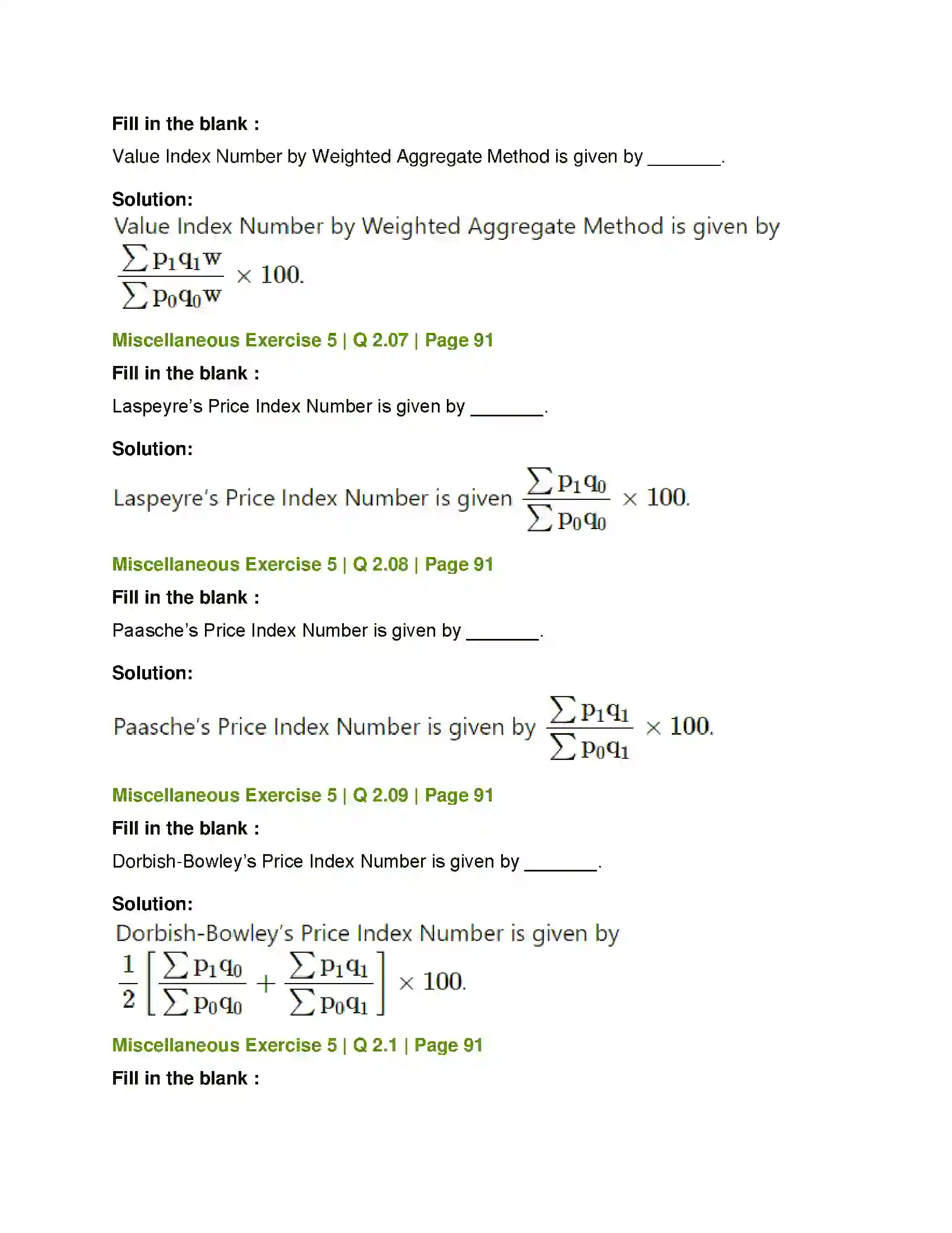 Maharashtra Board Class 12th Mathematics & Statistics-2 (Commerce) Index Numbers Solution 44