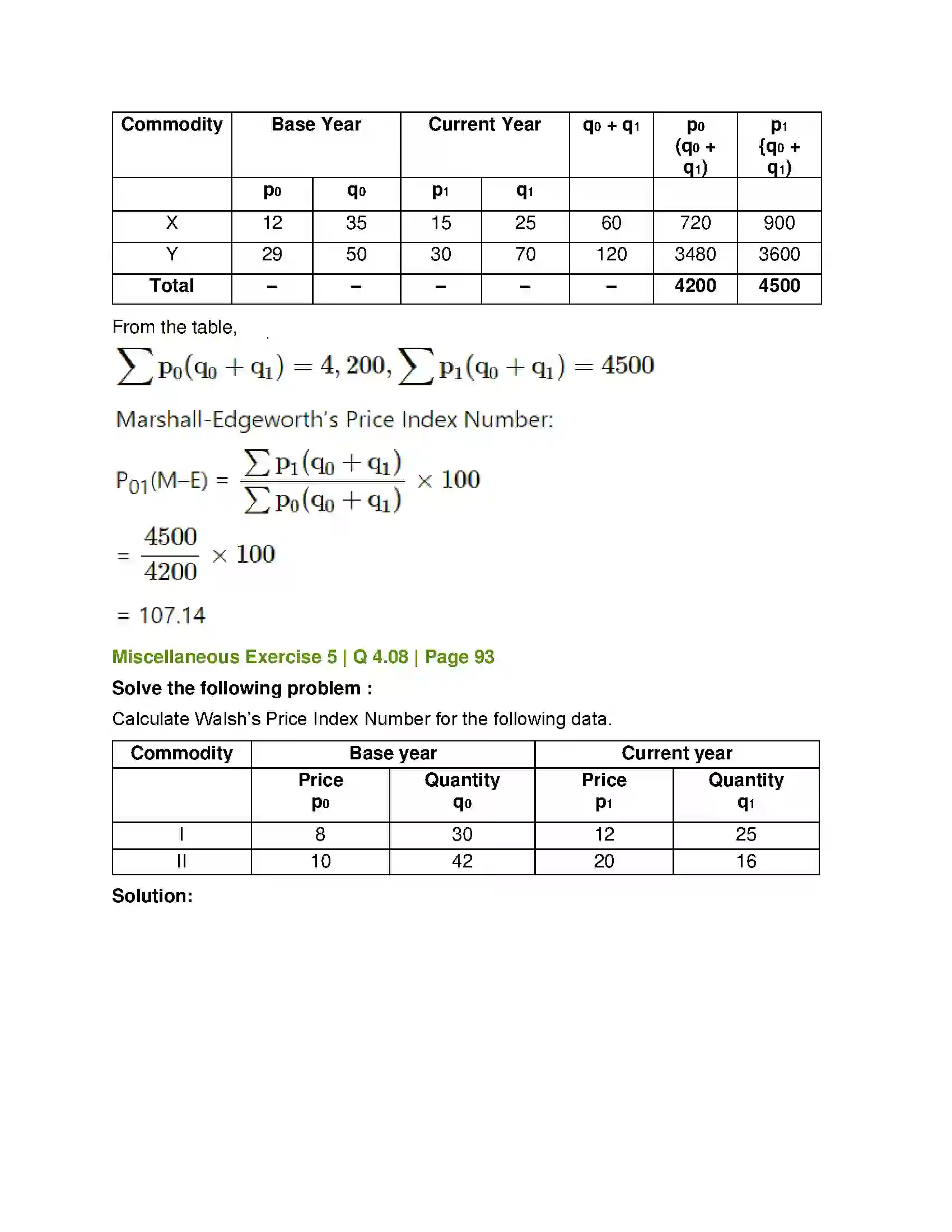 Maharashtra Board Class 12th Mathematics & Statistics-2 (Commerce) Index Numbers Solution 56