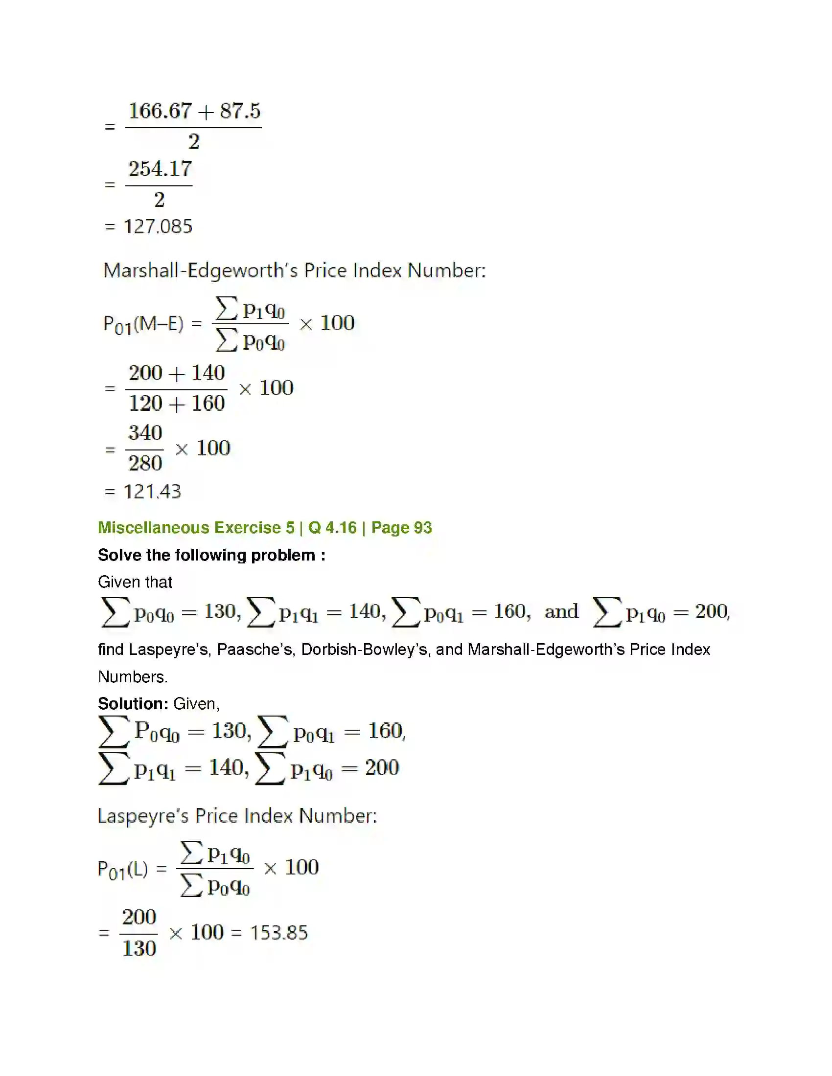 Maharashtra Board Class 12th Mathematics & Statistics-2 (Commerce) Index Numbers Solution 65