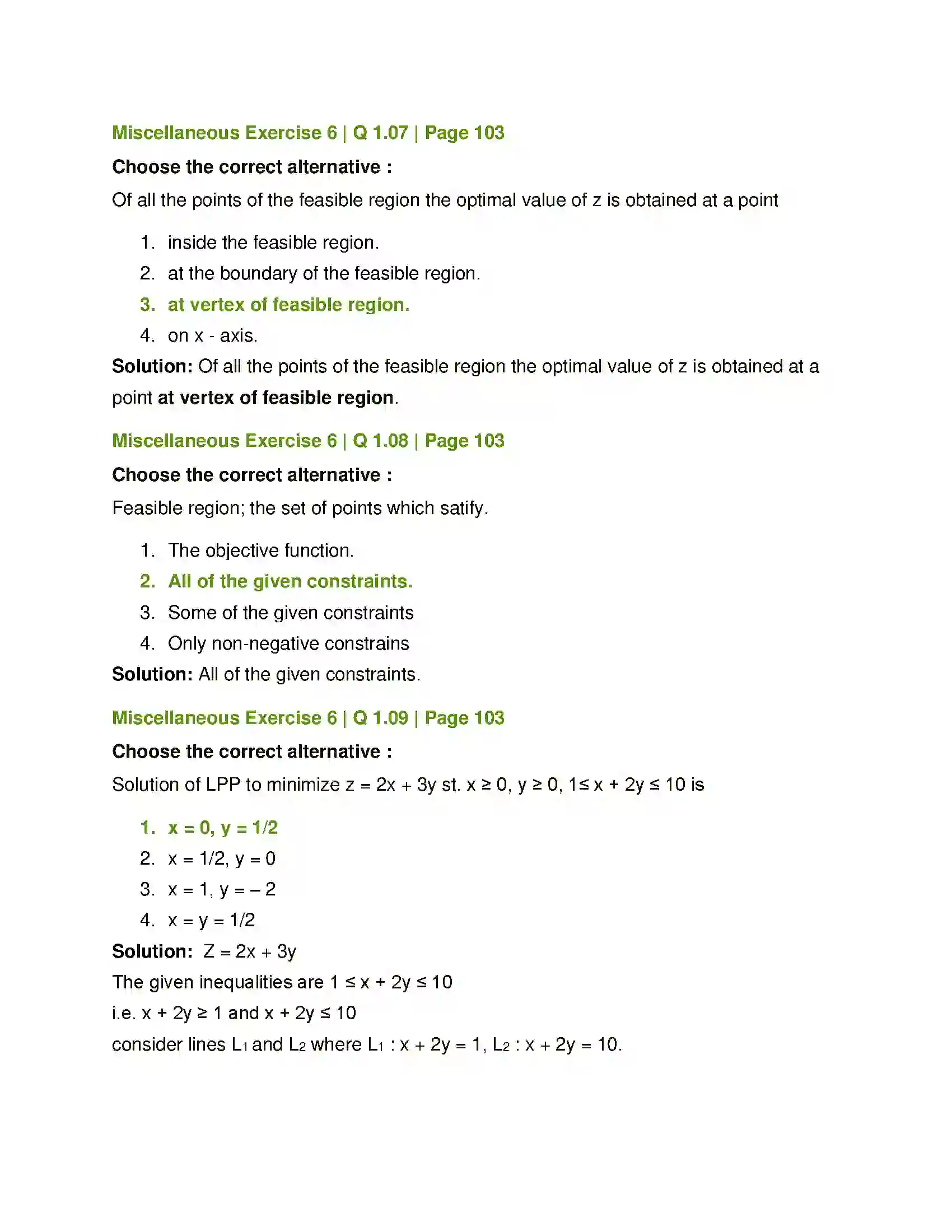 Maharashtra Board Class 12th Mathematics & Statistics-2 (Commerce) Linear Programming Solution 28