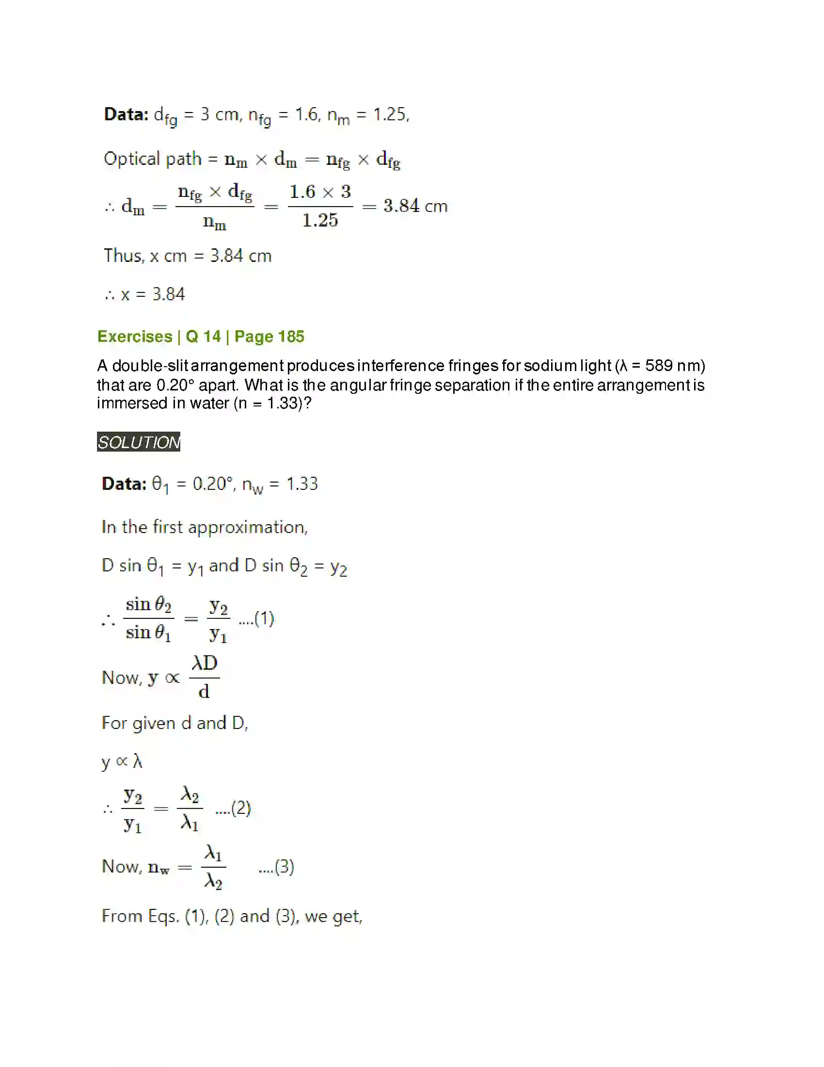 Maharashtra Board Class 12th Physics Wave Optics Solution 20