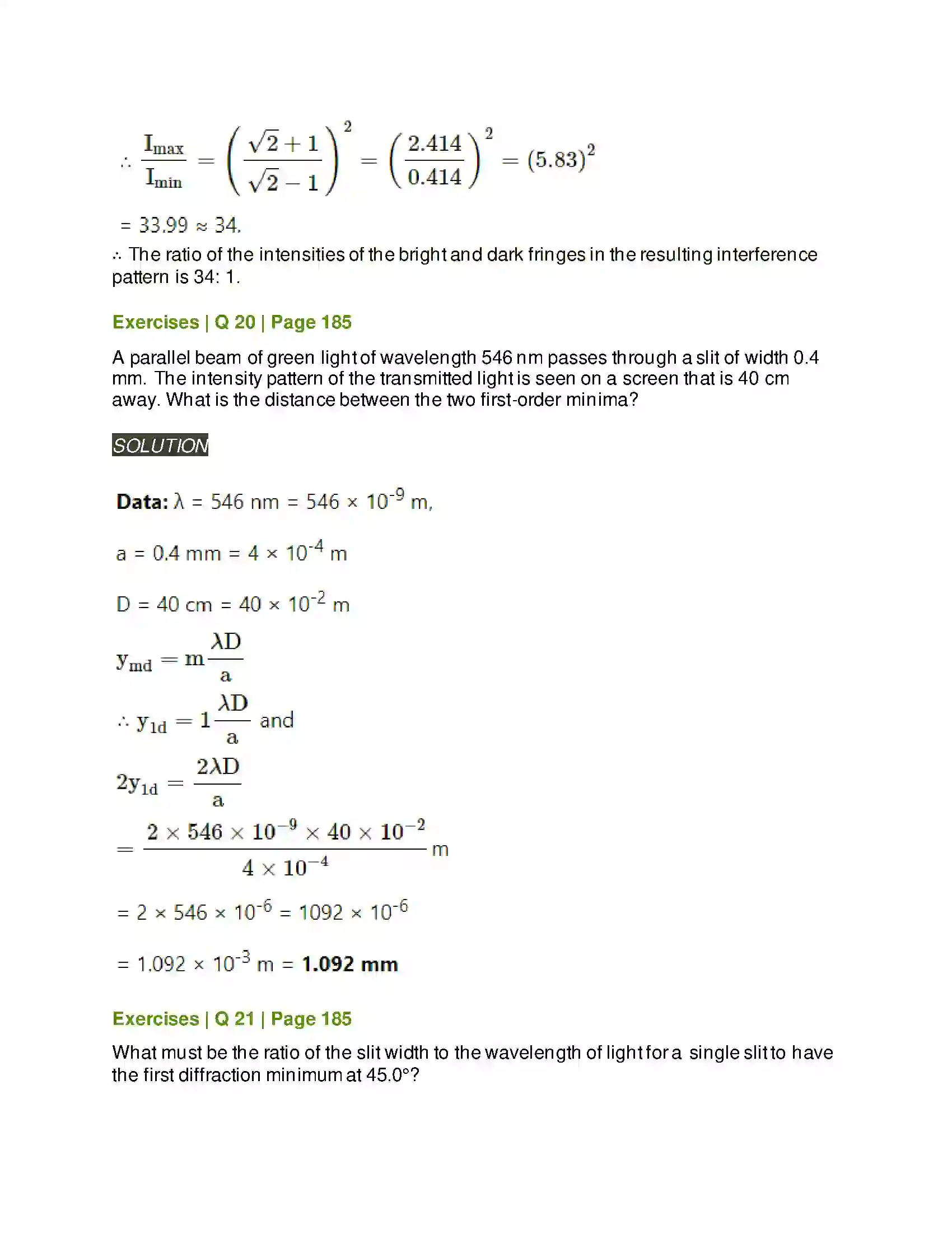 Maharashtra Board Class 12th Physics Wave Optics Solution 25