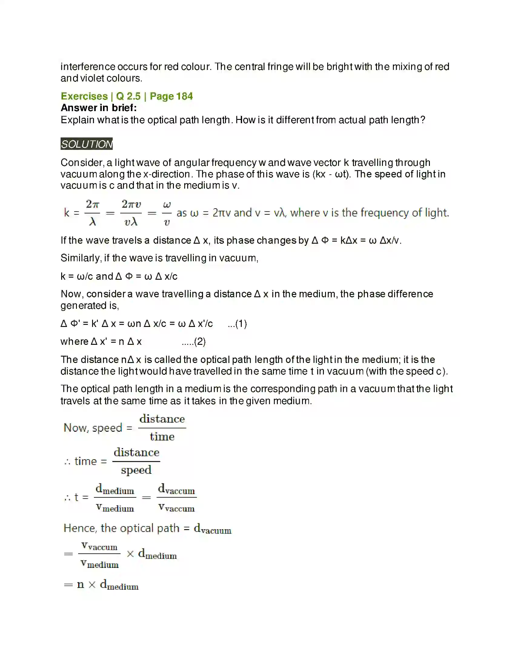 Maharashtra Board Class 12th Physics Wave Optics Solution 5