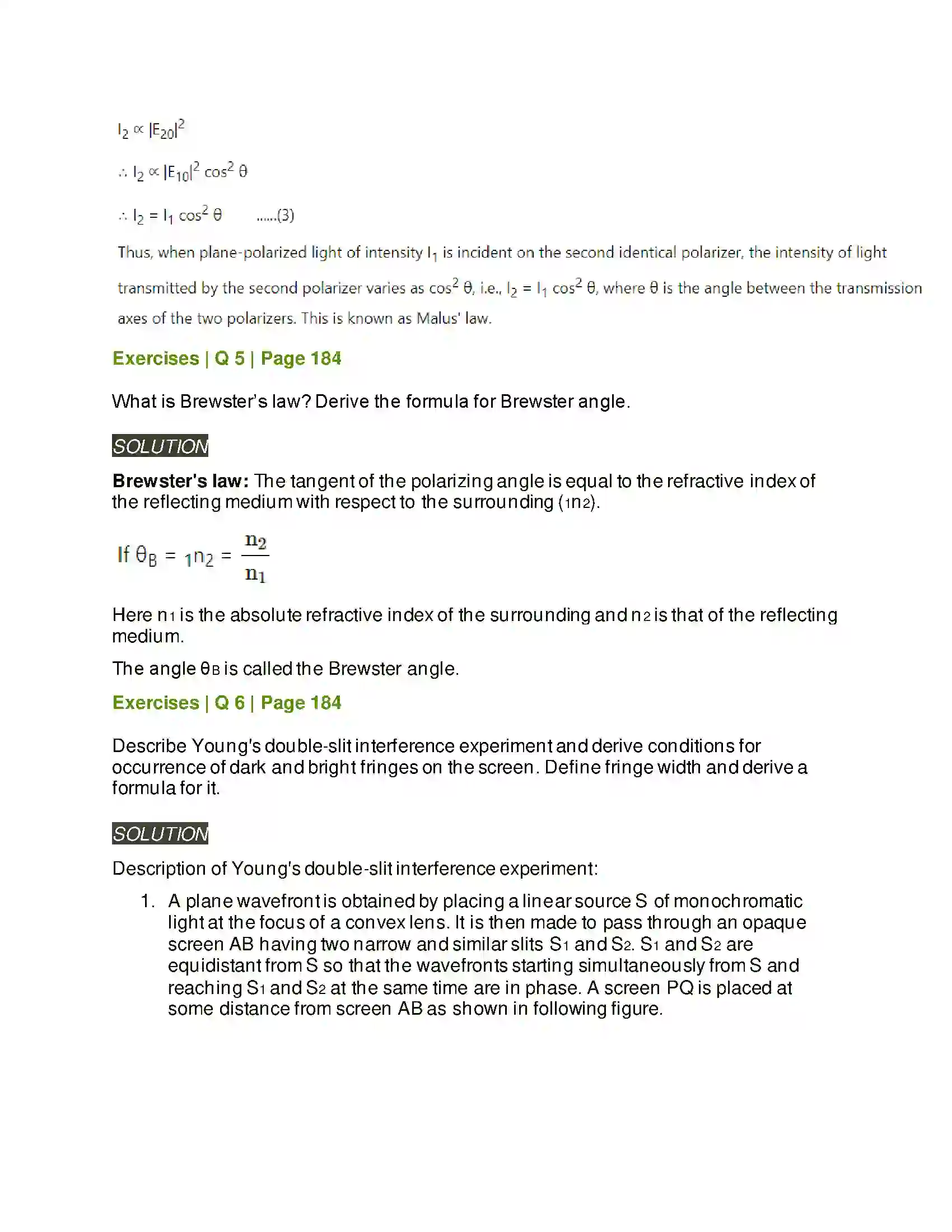 Maharashtra Board Class 12th Physics Wave Optics Solution 9
