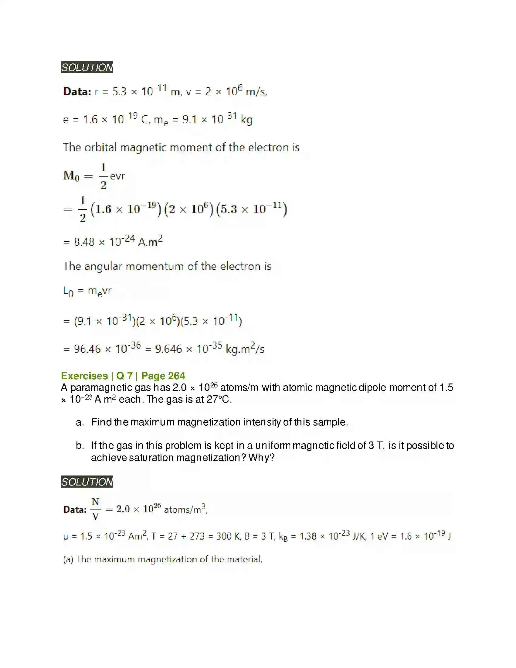 Maharashtra Board Class 12th Physics Magnetic Materials Solution 10