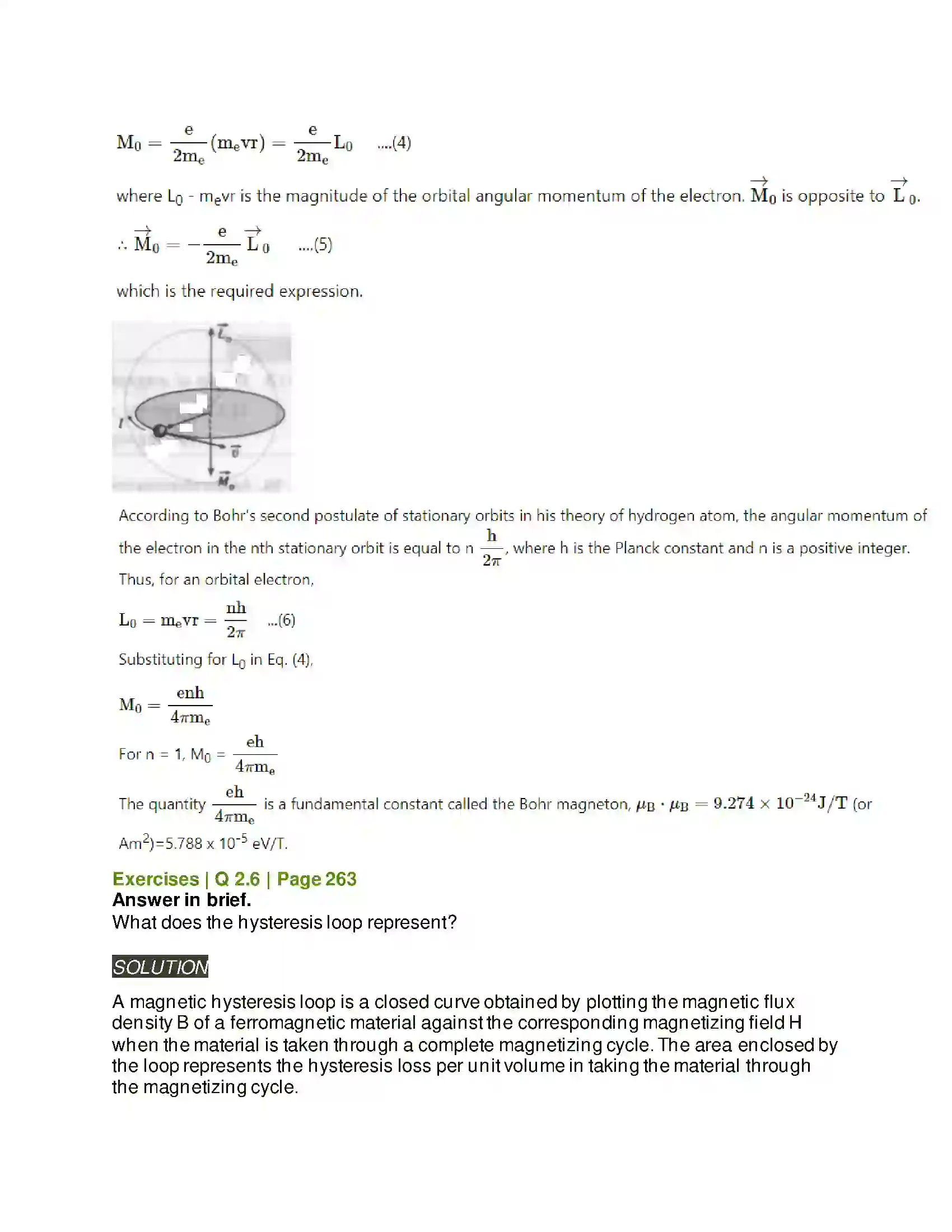 Maharashtra Board Class 12th Physics Magnetic Materials Solution 6