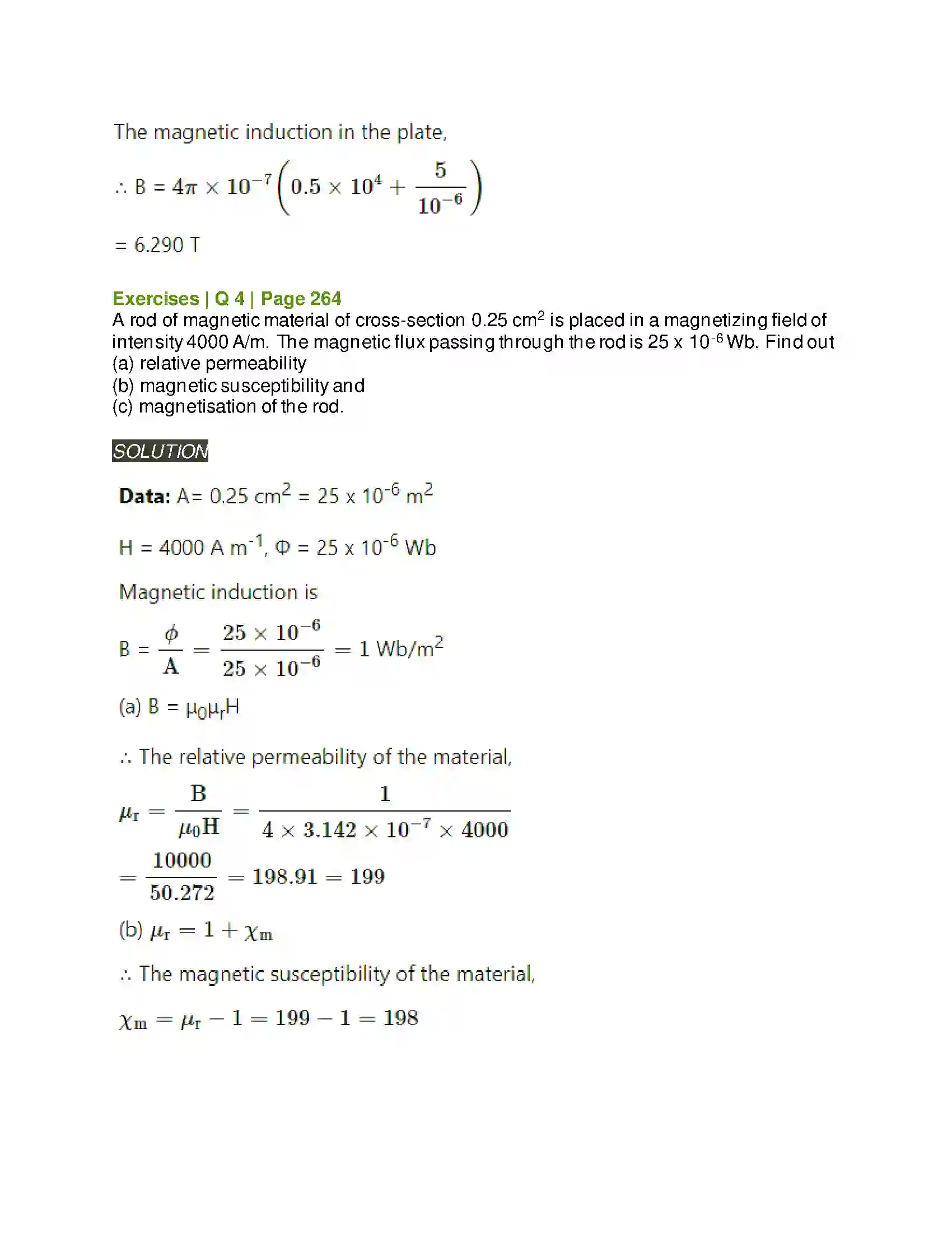 Maharashtra Board Class 12th Physics Magnetic Materials Solution 8