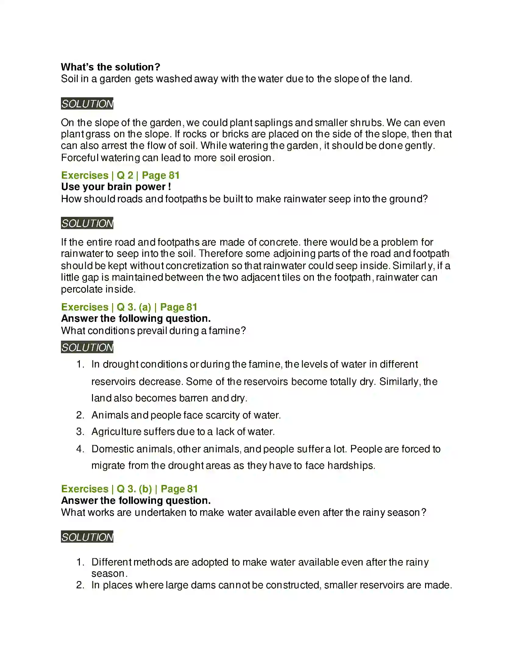 Maharashtra Board Class 5th Environmental Studies - 1 Water Solution 2