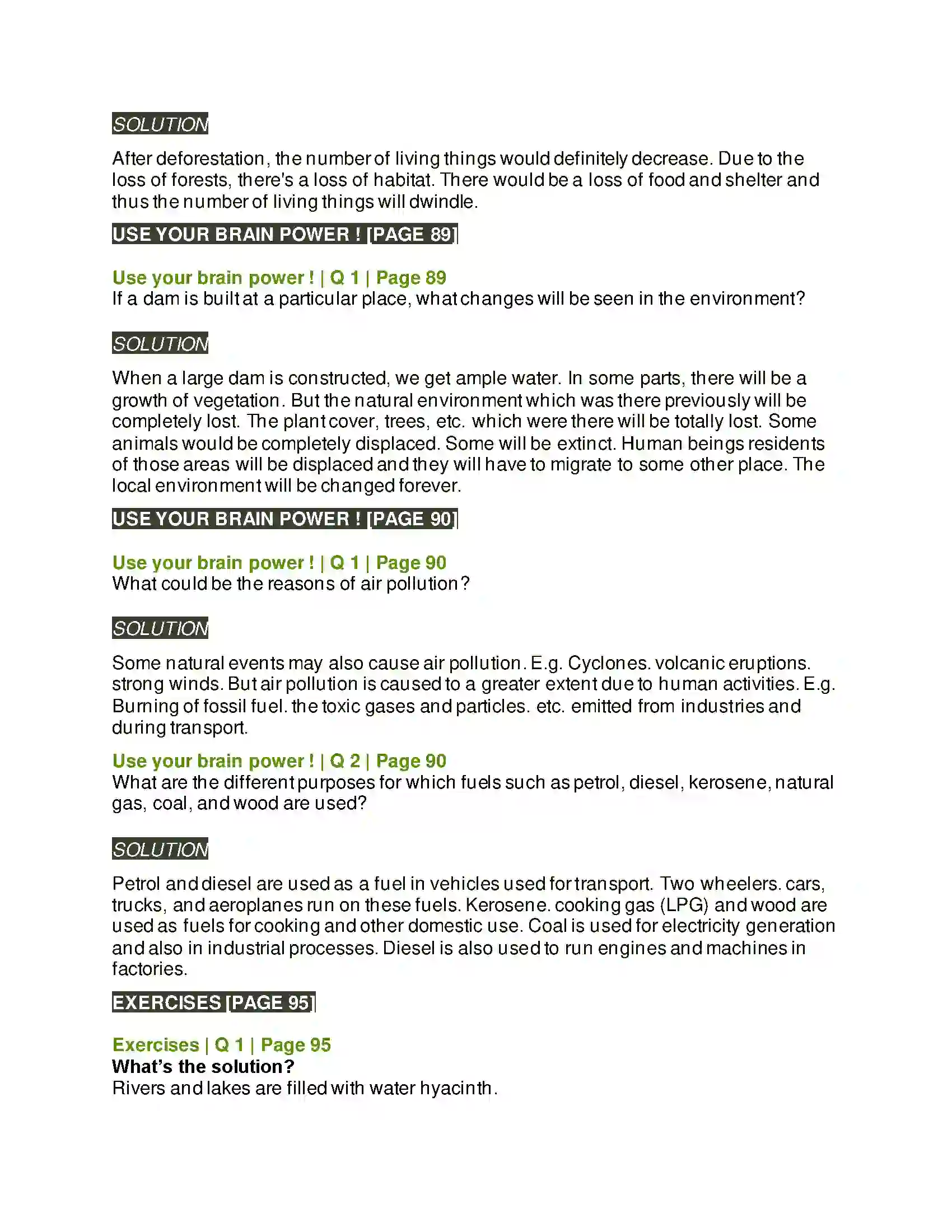 Maharashtra Board Class 5th Environmental Studies - 1 The Environment and Us Solution 2